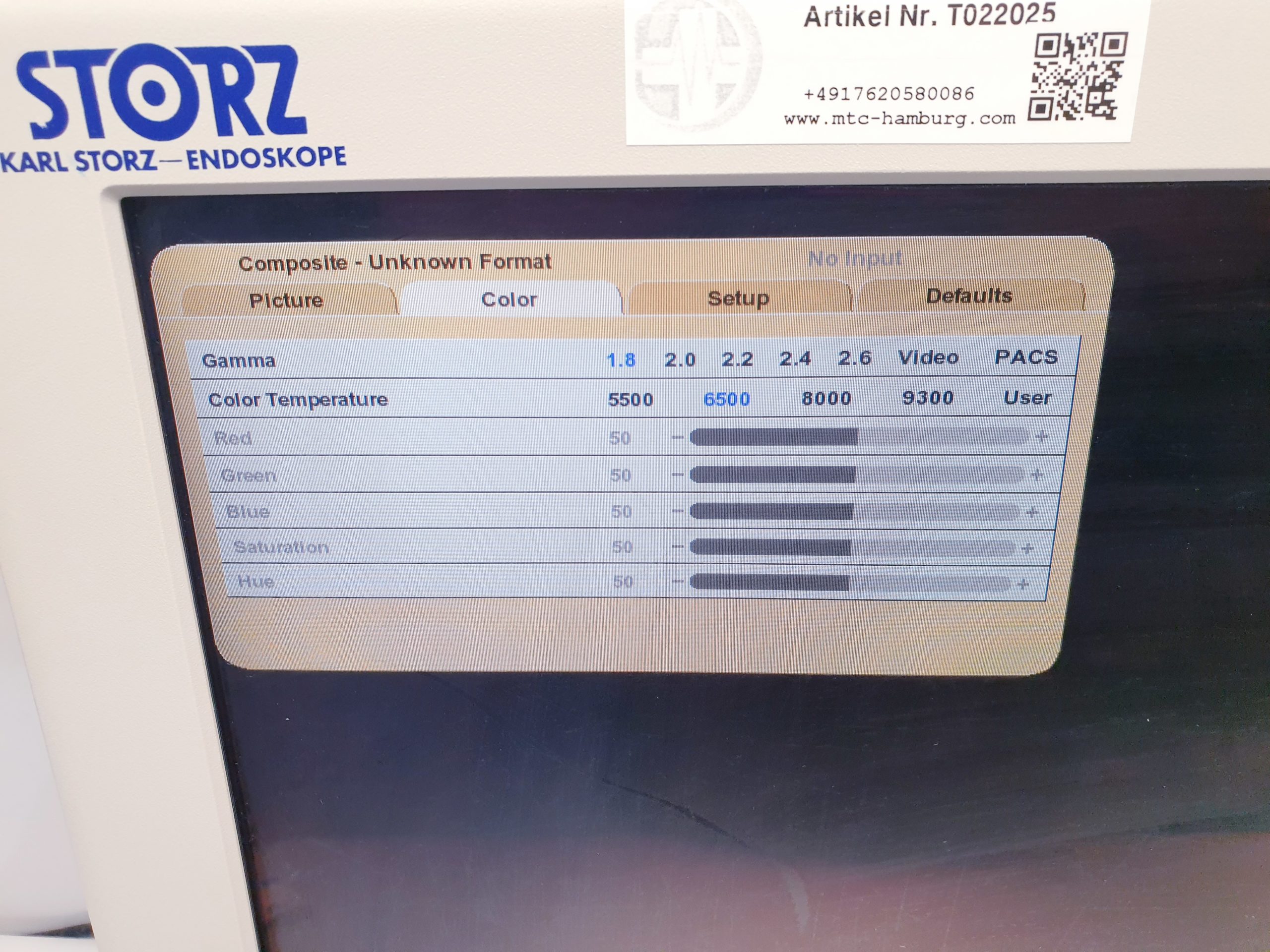 Karl Storz SC-WU26-A1515 26 HD WideView Monitor – Endoskopie Monitor thumbnail 9