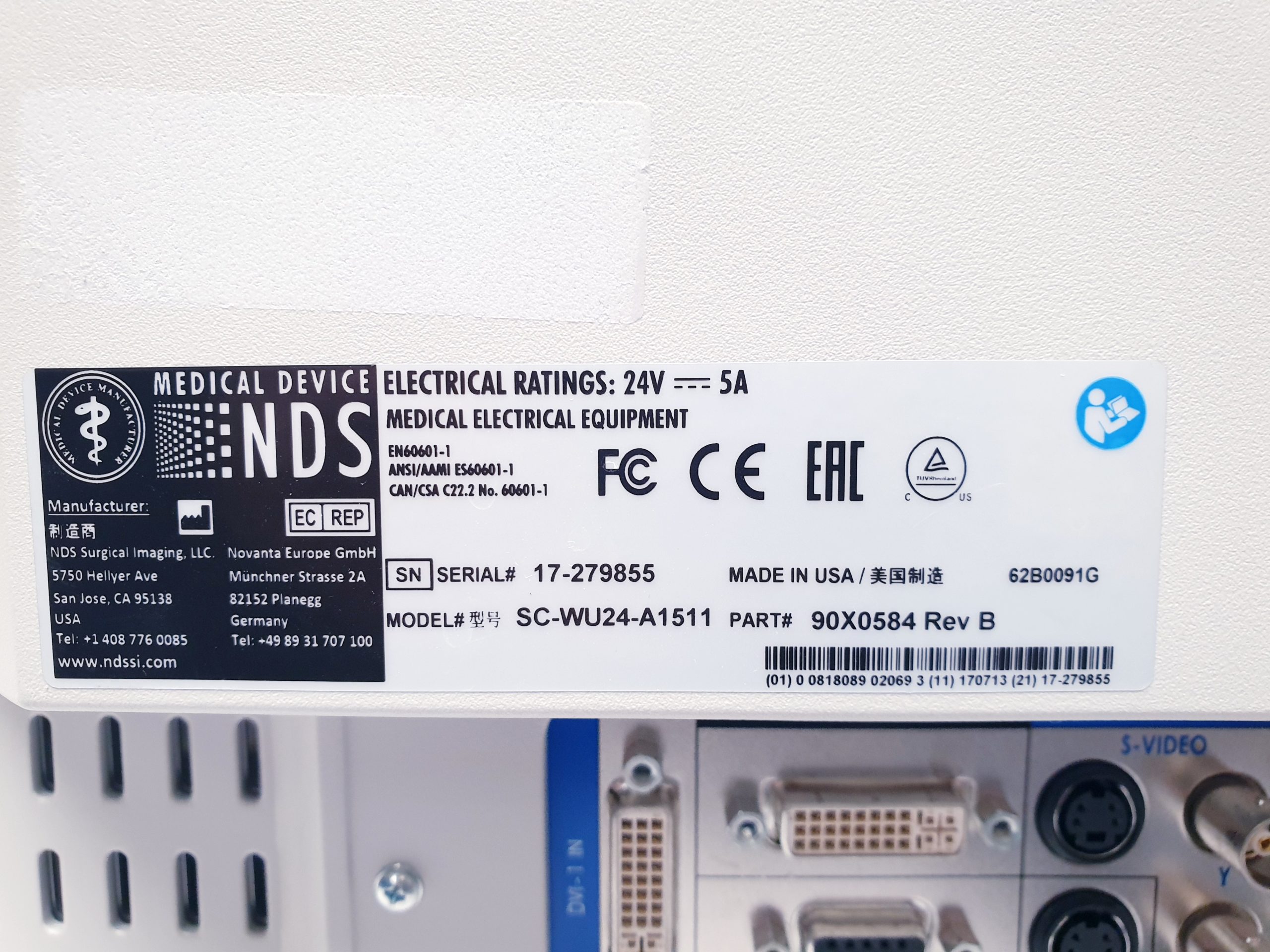 NDS SC-WU24-A1511 Full HD Monitor für die Endoskopie thumbnail 12