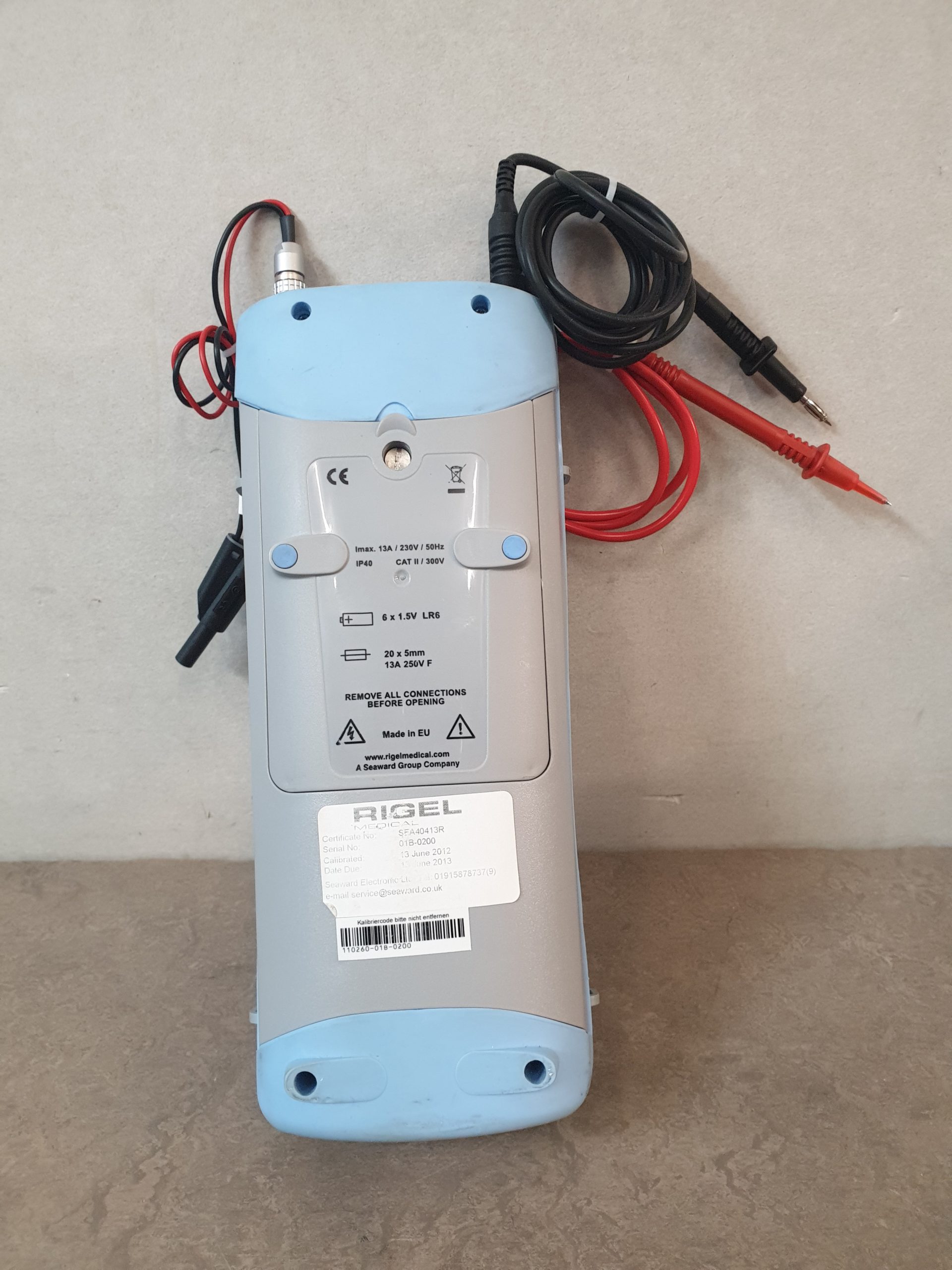 Seaward Rigel 62353 elektrische Sicherheitsanalysator Medical Electrical Safety Analyser Testing thumbnail 5