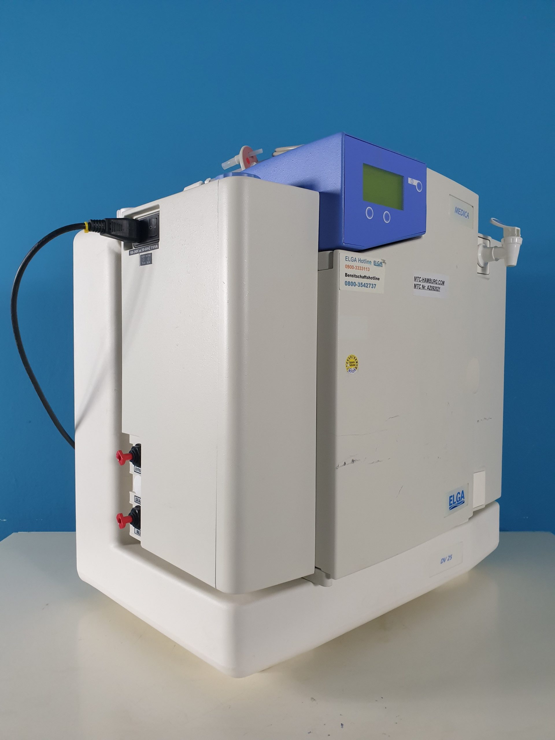 Elga Medica DV 25 Wasseraufbereitungssystem f.Analyser Filtrationssystem Elga Purelab Medica 7BP — image 1 of 2