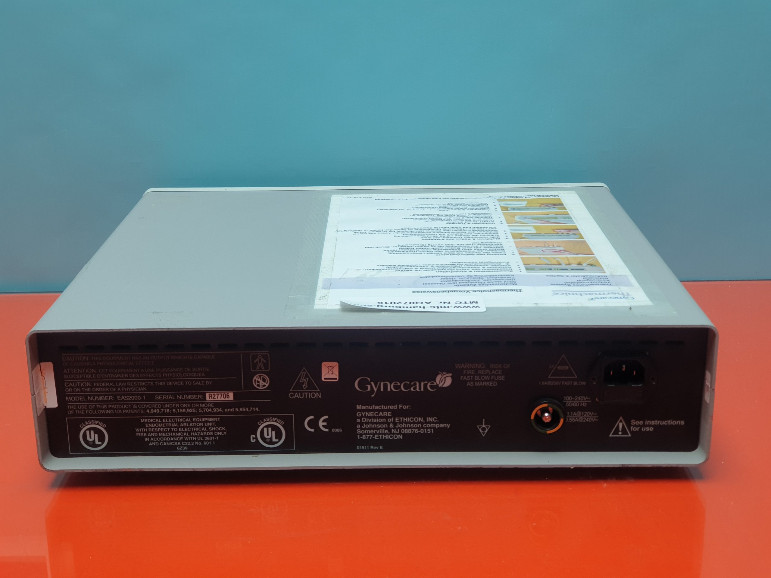 Ethicon Choice II Gynecare Thermagynecare i uterine ballon therapie konsole thumbnail 4