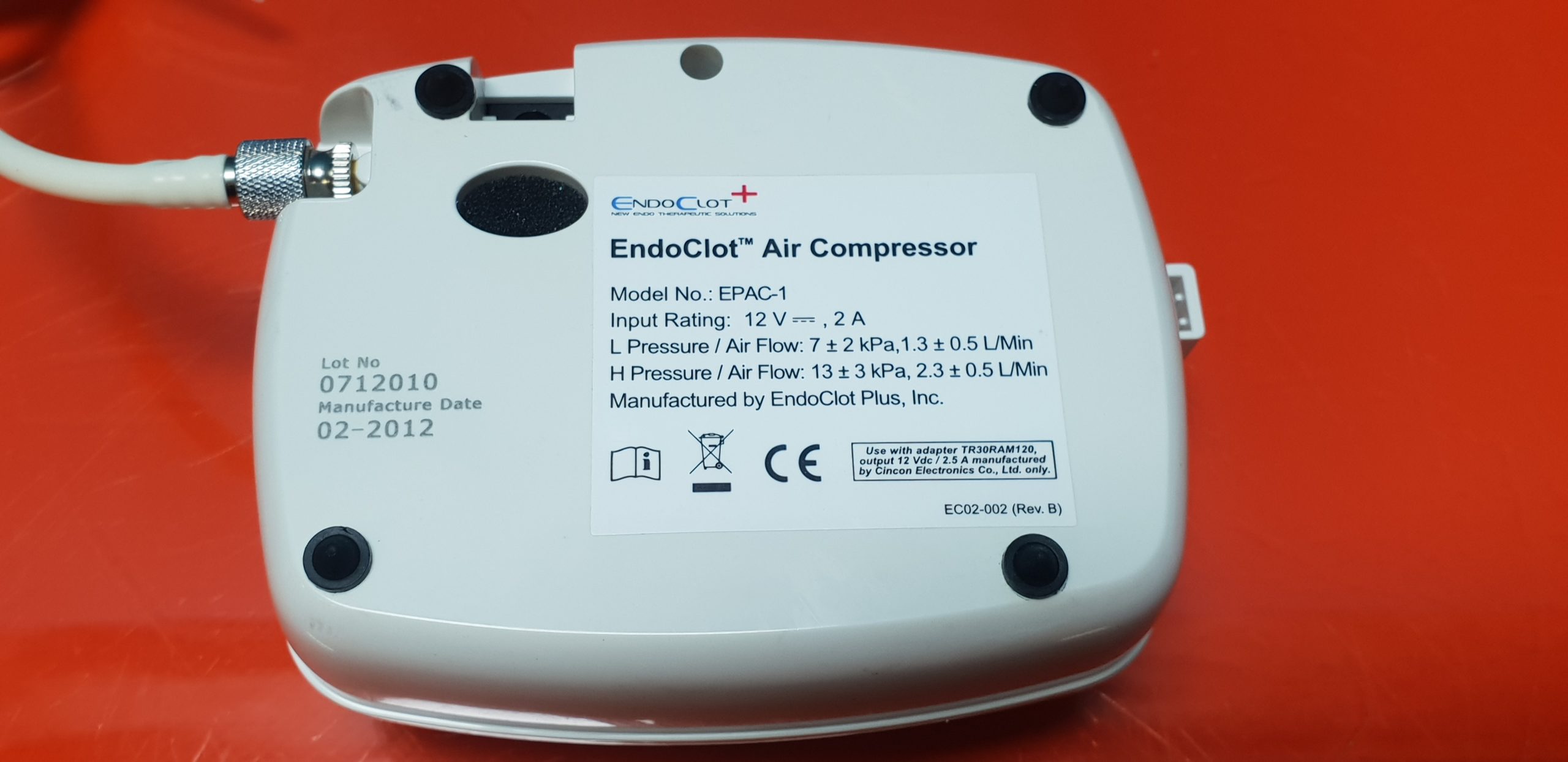 Endoclot Epac-1 EndoClot Air Kompressor Gewebeklebegerät thumbnail 3