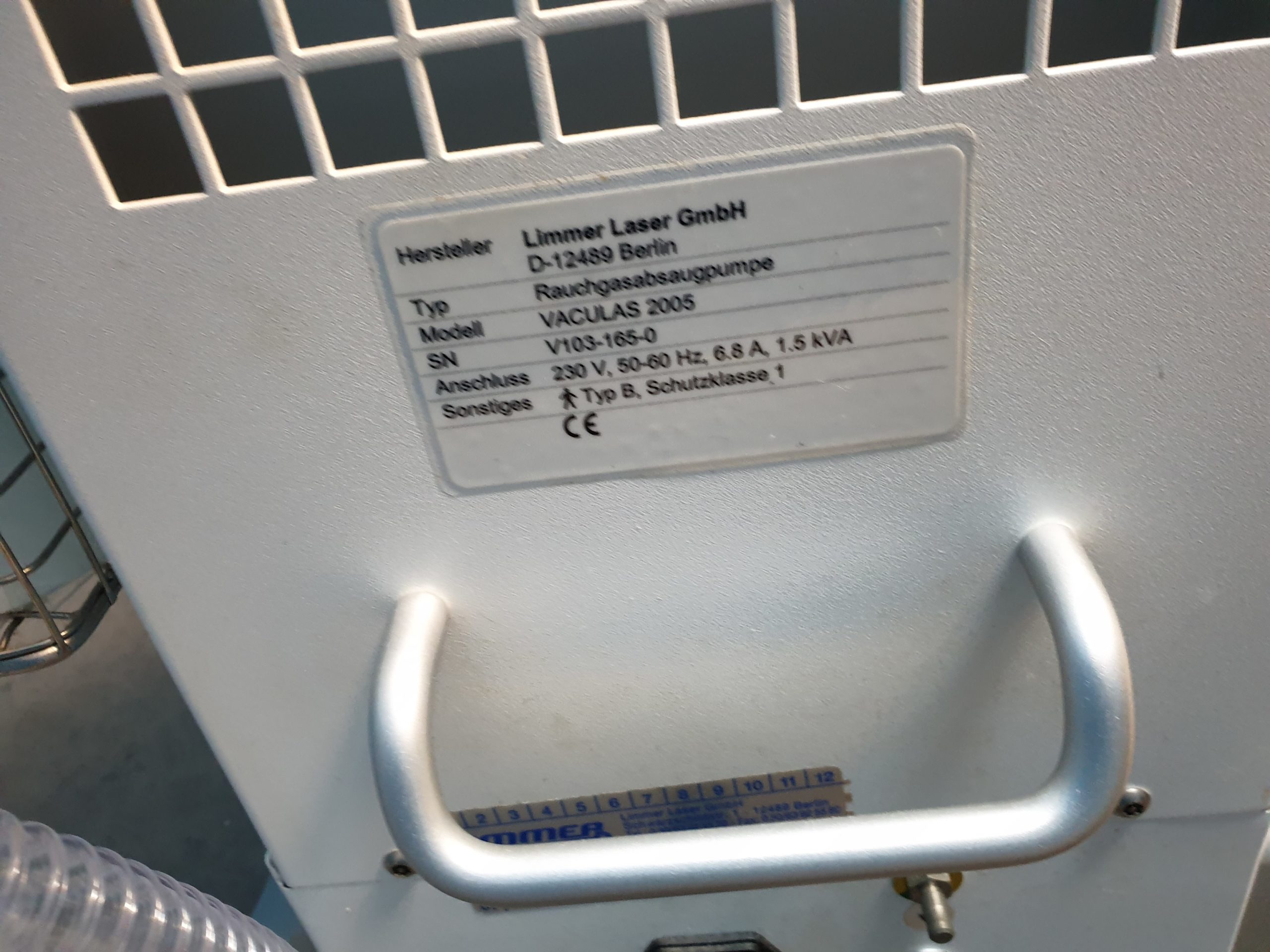 Limmer Laser VACULAS 2005 Rauchgas- Absaugpumpe thumbnail 2