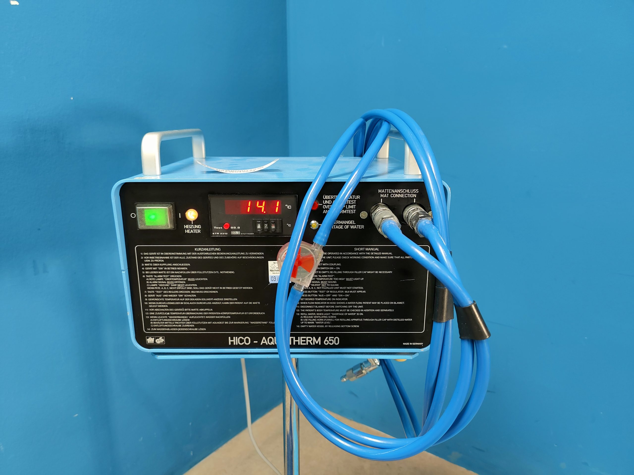 HIRTZ HICO AQUATHERM 650 Hyperthermiegerät thumbnail 2
