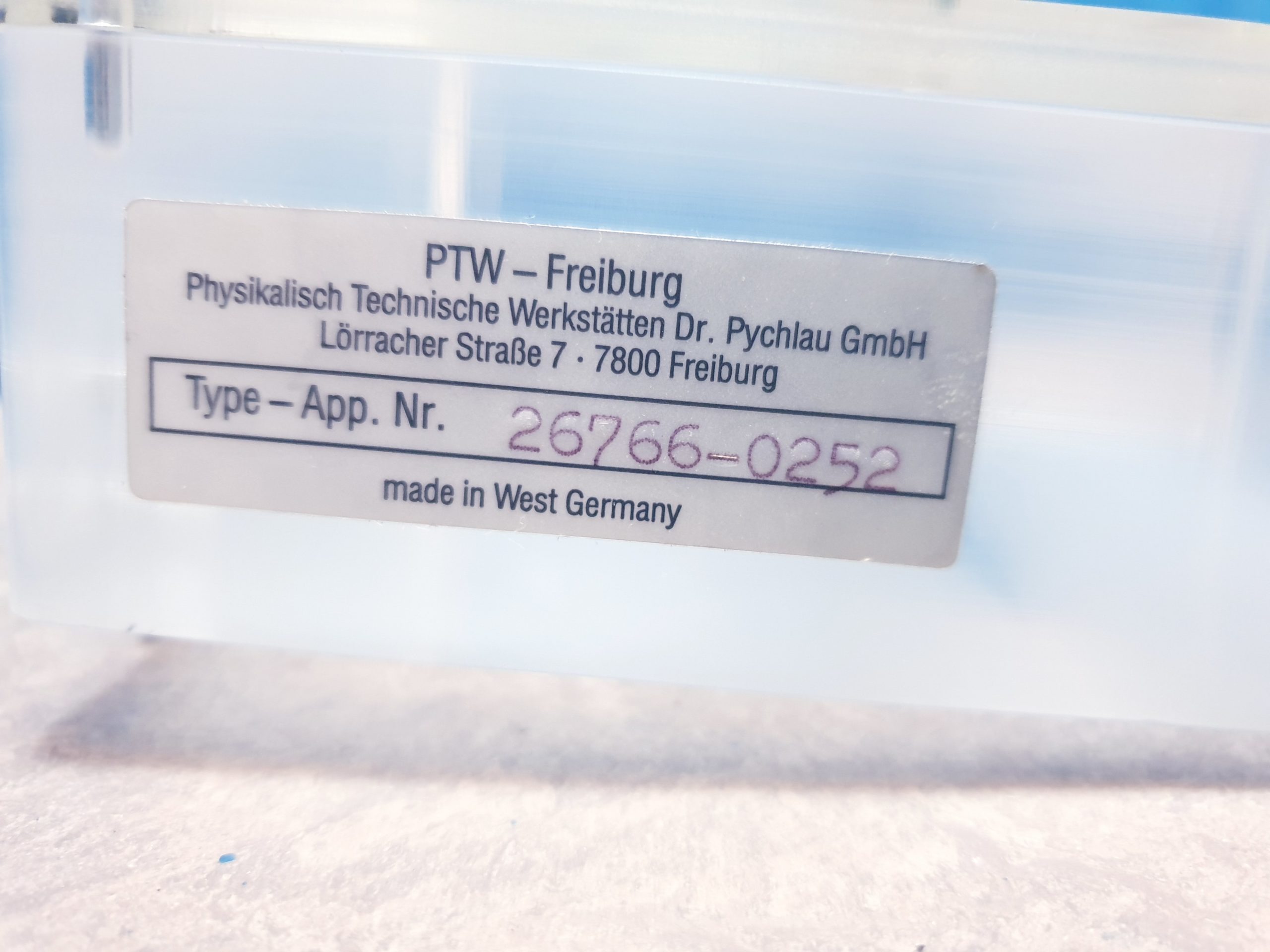 PTW 26766-0252 – Phantom – Prüfkgerät + FH39R5 thumbnail 7