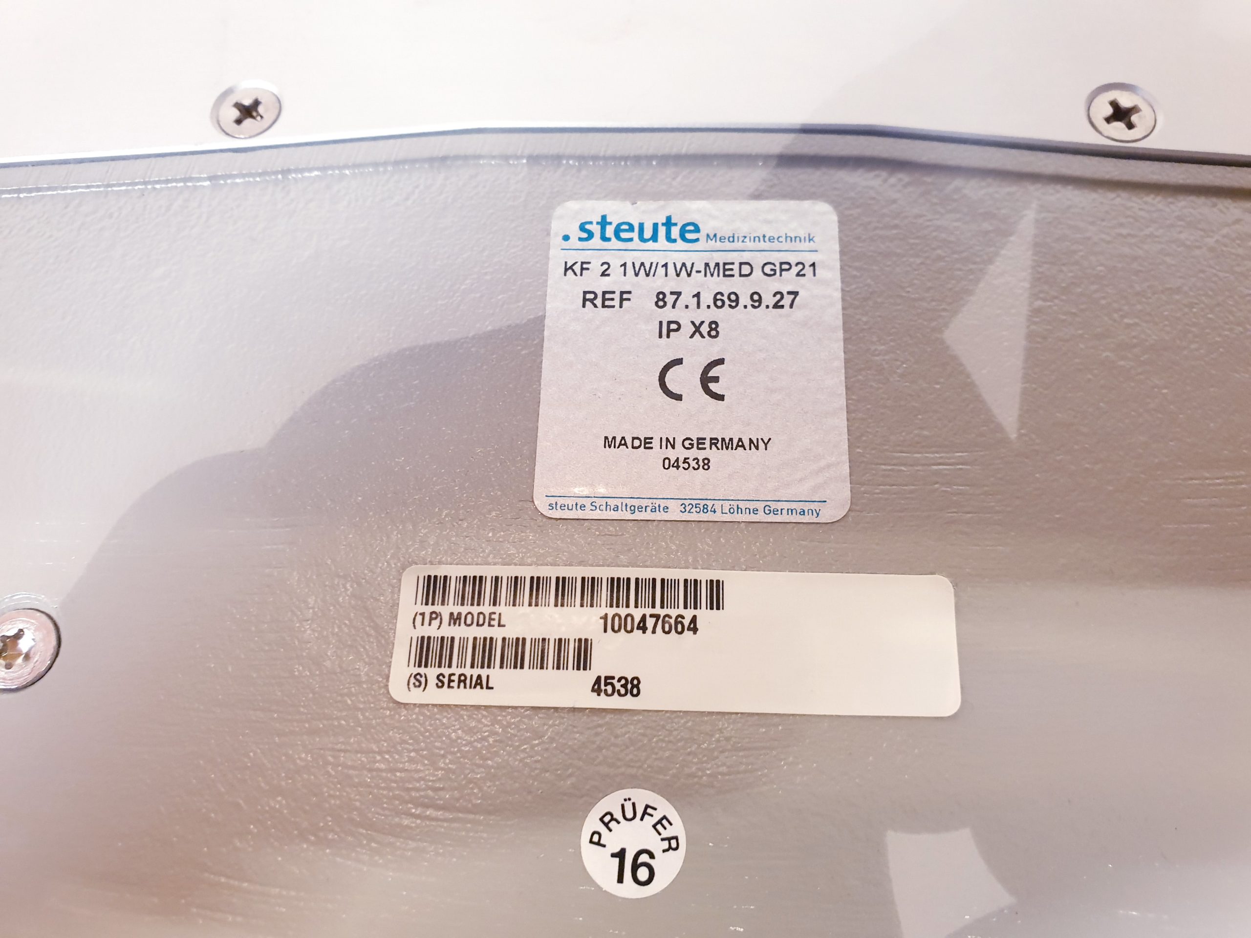 Steute Medizintechnik 10047664 – KF21W1W-MED GP21 – Foot Pedal Switch Used thumbnail 5