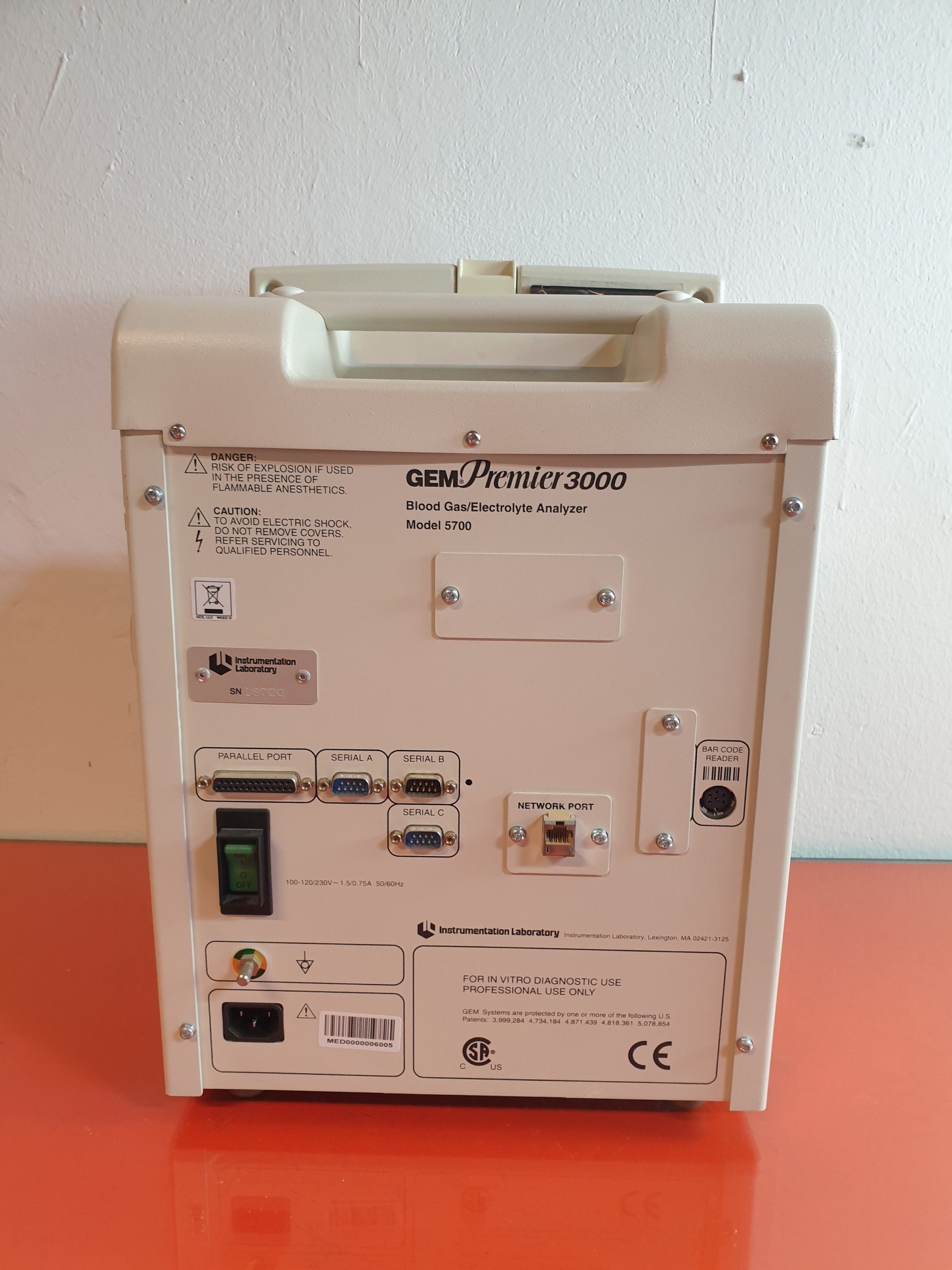 INSTRUMENTATION LABORATORY GEM Premier 3000 thumbnail 11