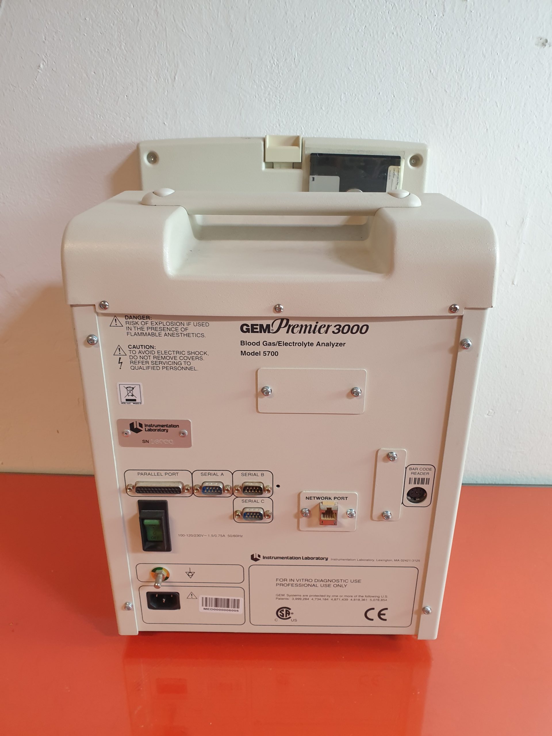 INSTRUMENTATION LABORATORY GEM Premier 3000 thumbnail 12