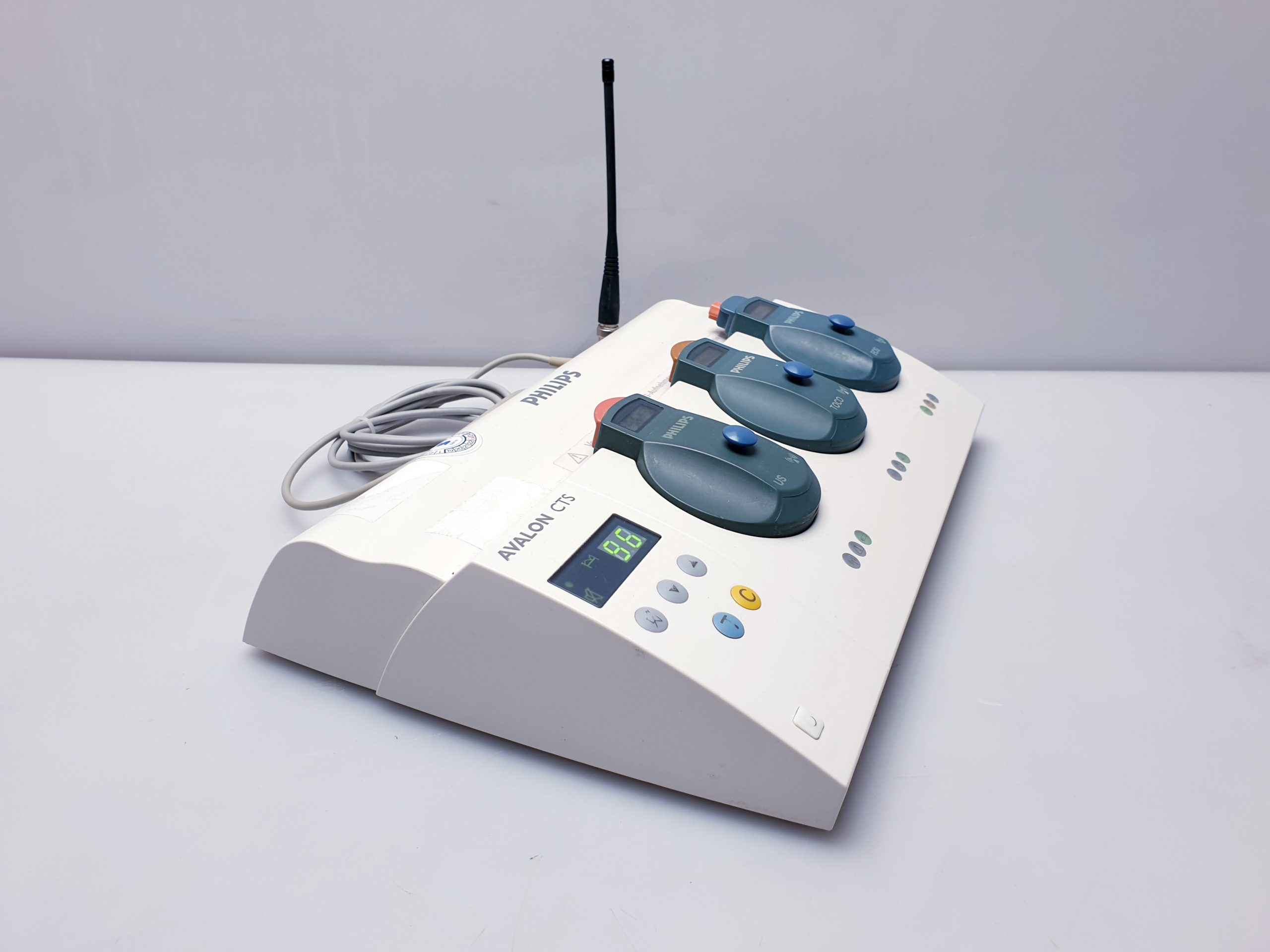 Philips M2720A Avalon CTS Fetal Monitor Base Station + 2725A + 2727A + 2726A thumbnail 2