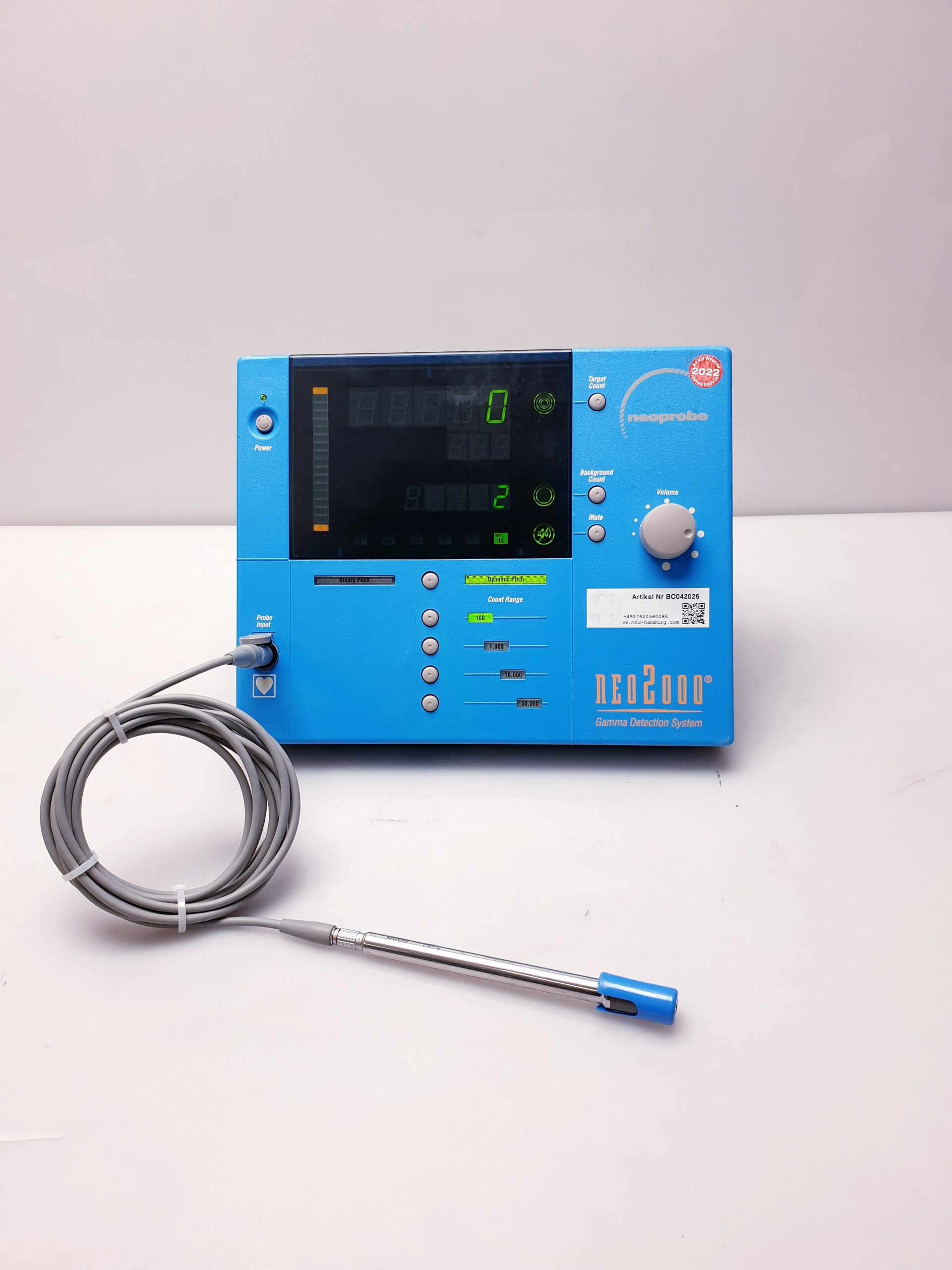 Devicor Neoprobe Gamma Detection System Neo 2000 Neo2000 Mit Sonde GDS thumbnail 2