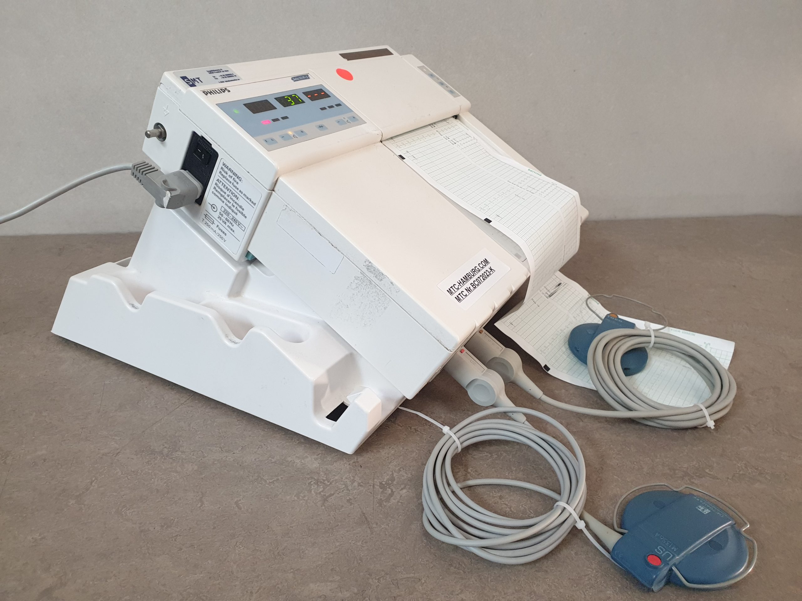 Hewlett Packard HP Series 50IP-2 // 50 IP 2 CTG Fetal Monitor + US – 1356A + Toco Probe 1355A — image 1 of 8