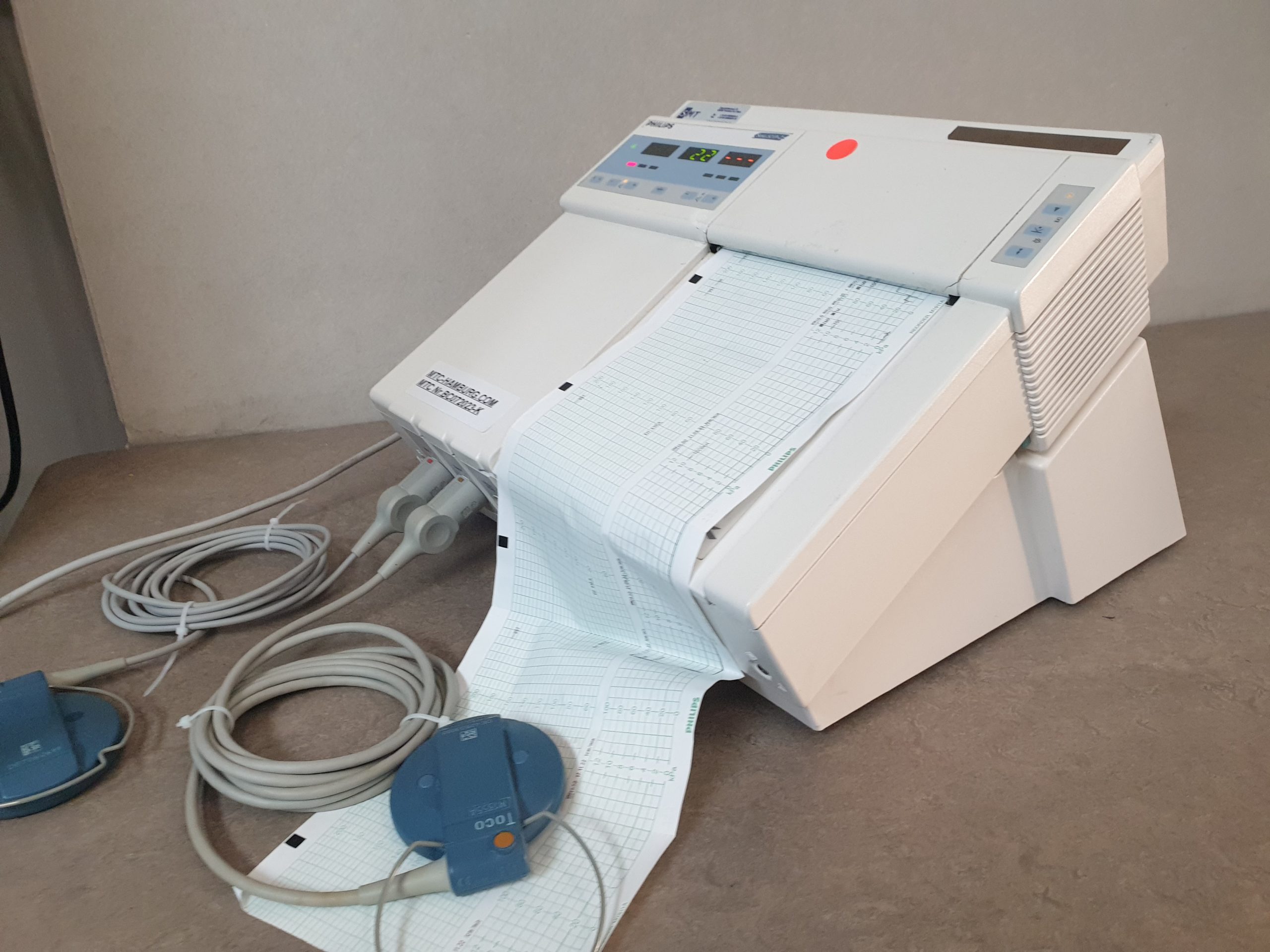 Hewlett Packard HP Series 50IP-2 // 50 IP 2 CTG Fetal Monitor + US – 1356A + Toco Probe 1355A thumbnail 3