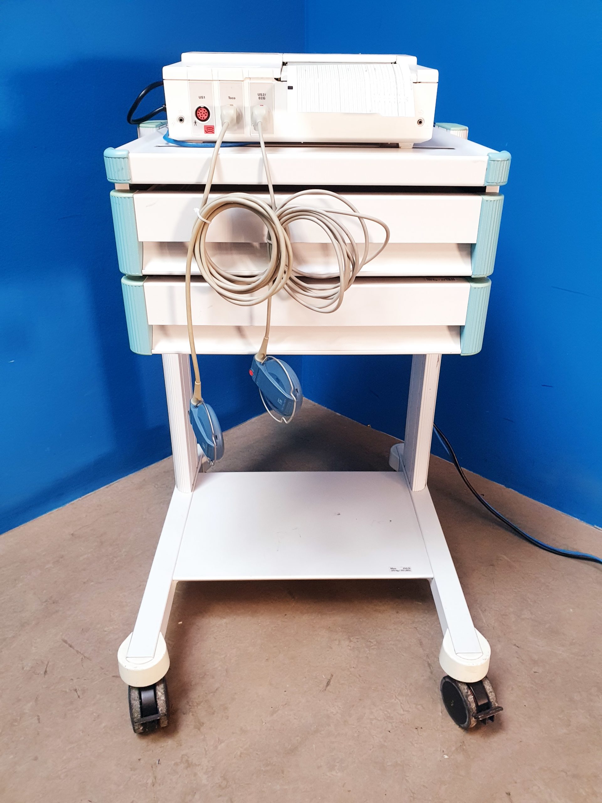 Hewlett Packard HP Series 50IP-2 // 50 IP 2 CTG Fetal Monitor + US and Toco Probe thumbnail 9