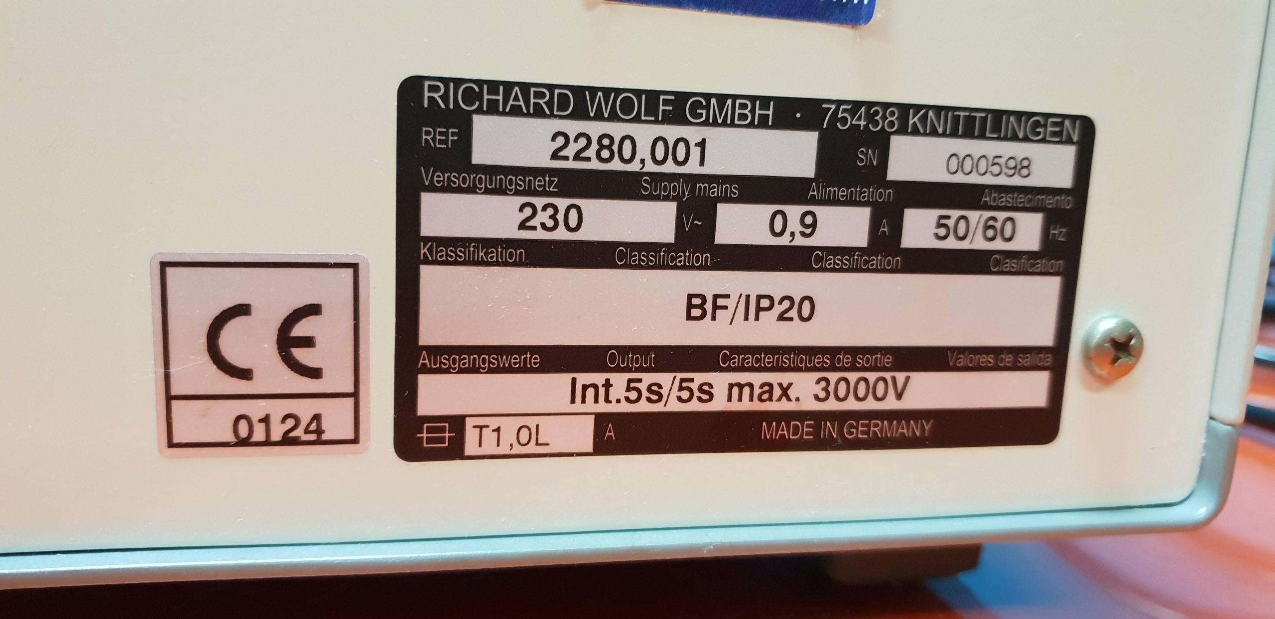 Richard Wolf 2280.001 Lithotripter mit Fußschalter thumbnail 5