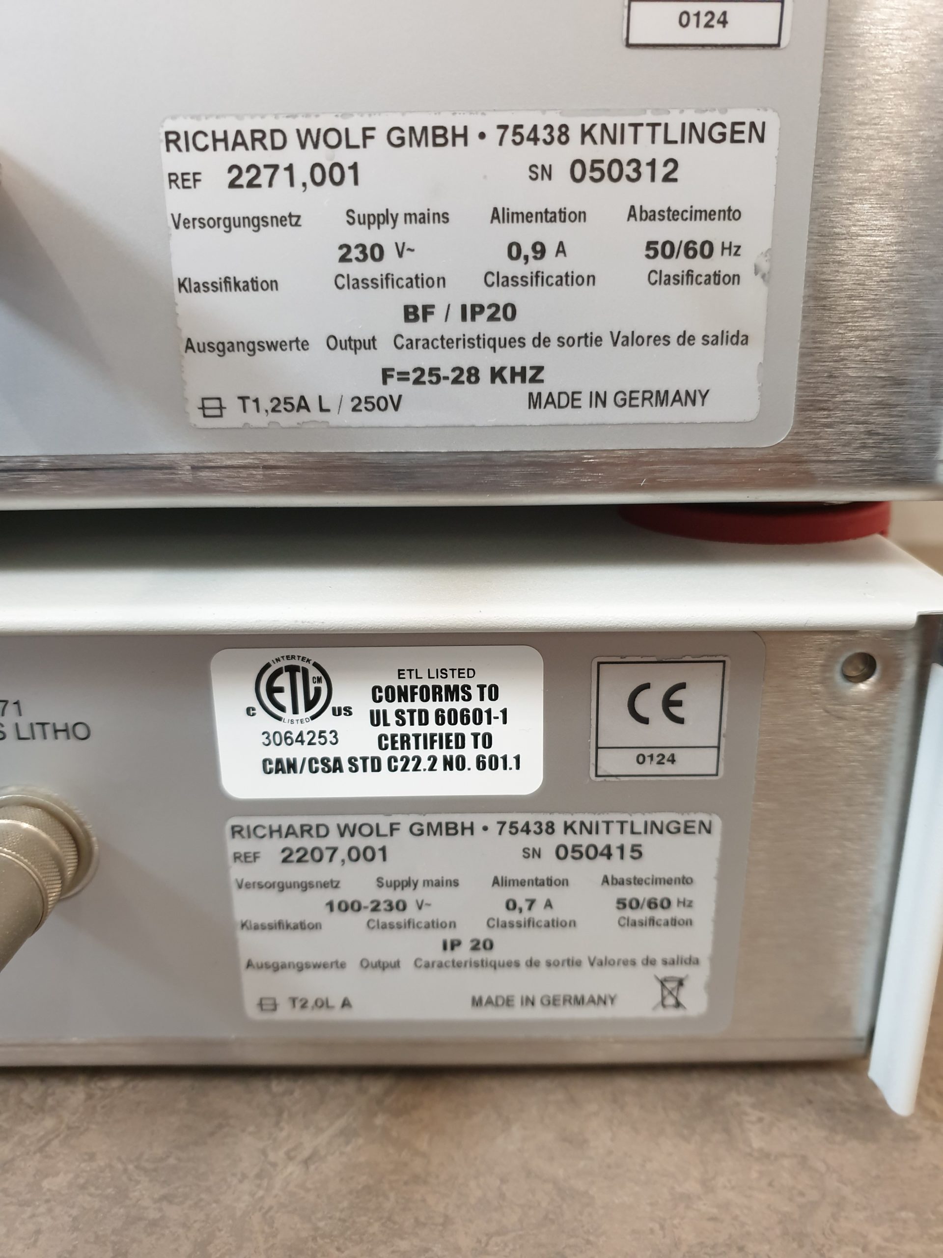 RICHARD WOLF 2271 Litotriptor + RICHARD WOLF 2207 SUCTION PUMP thumbnail 9