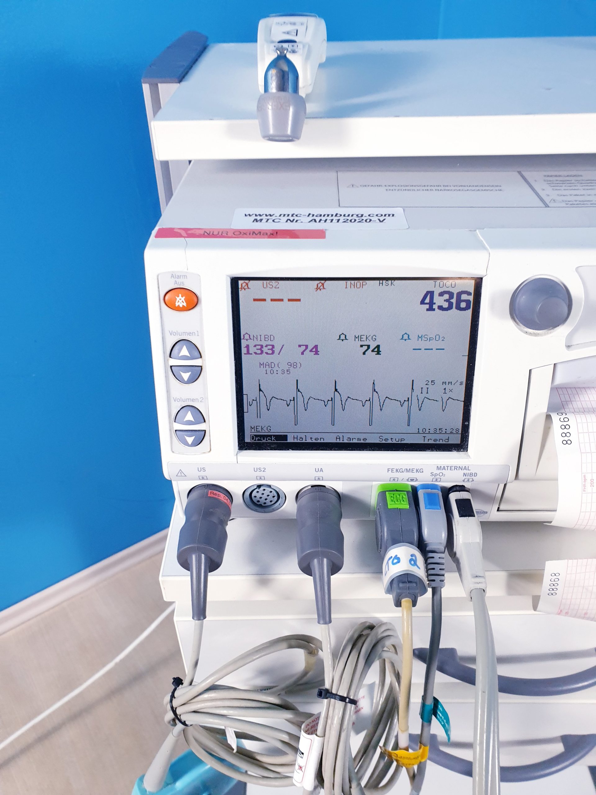 GE Corometrics 250 Series Fetal Mutter Monitor mit Zubehör thumbnail 6