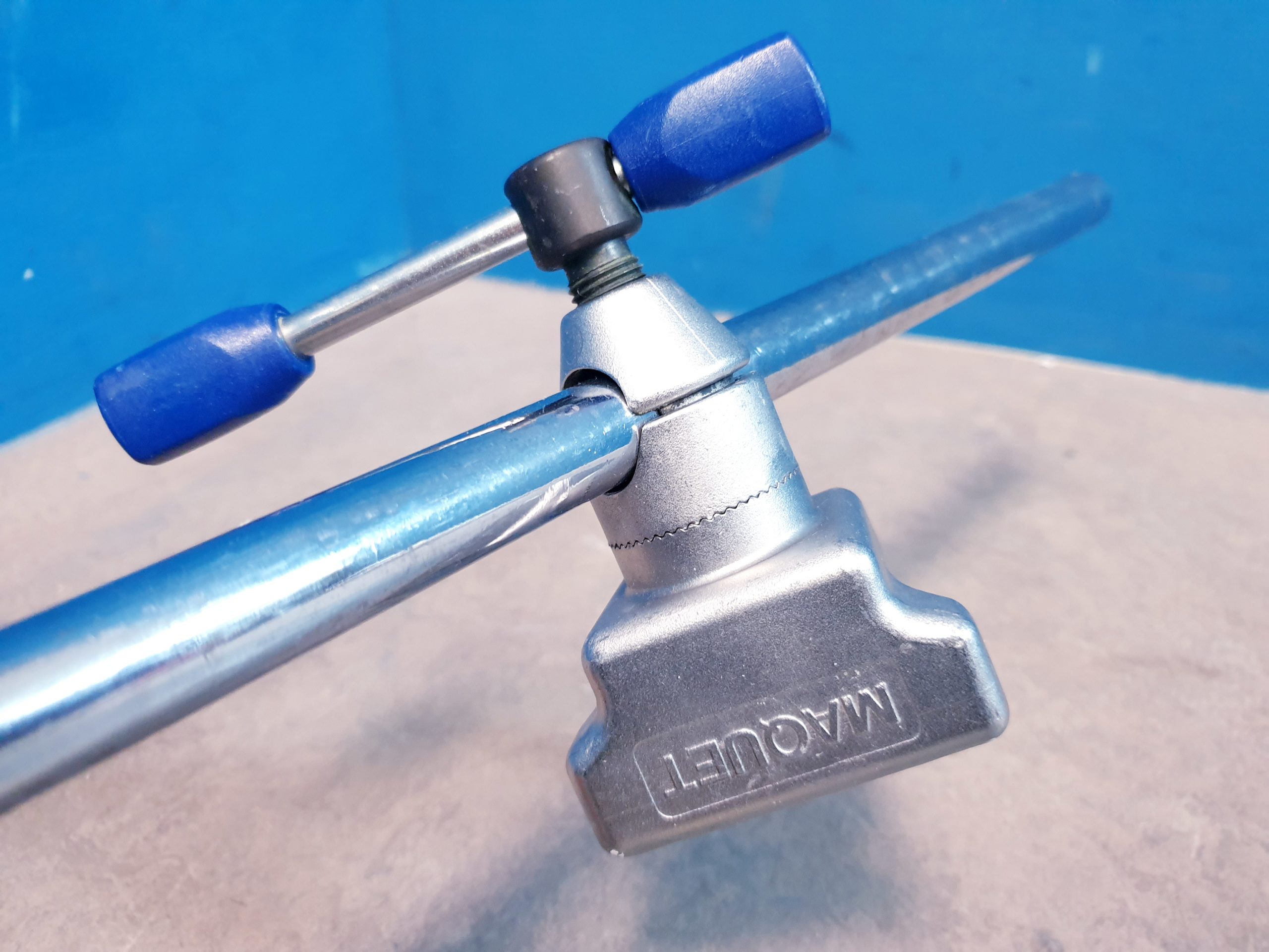 Maquet 2x Beinhalter Beinschale Beinauflage mit Befestigung und Posterung thumbnail 8