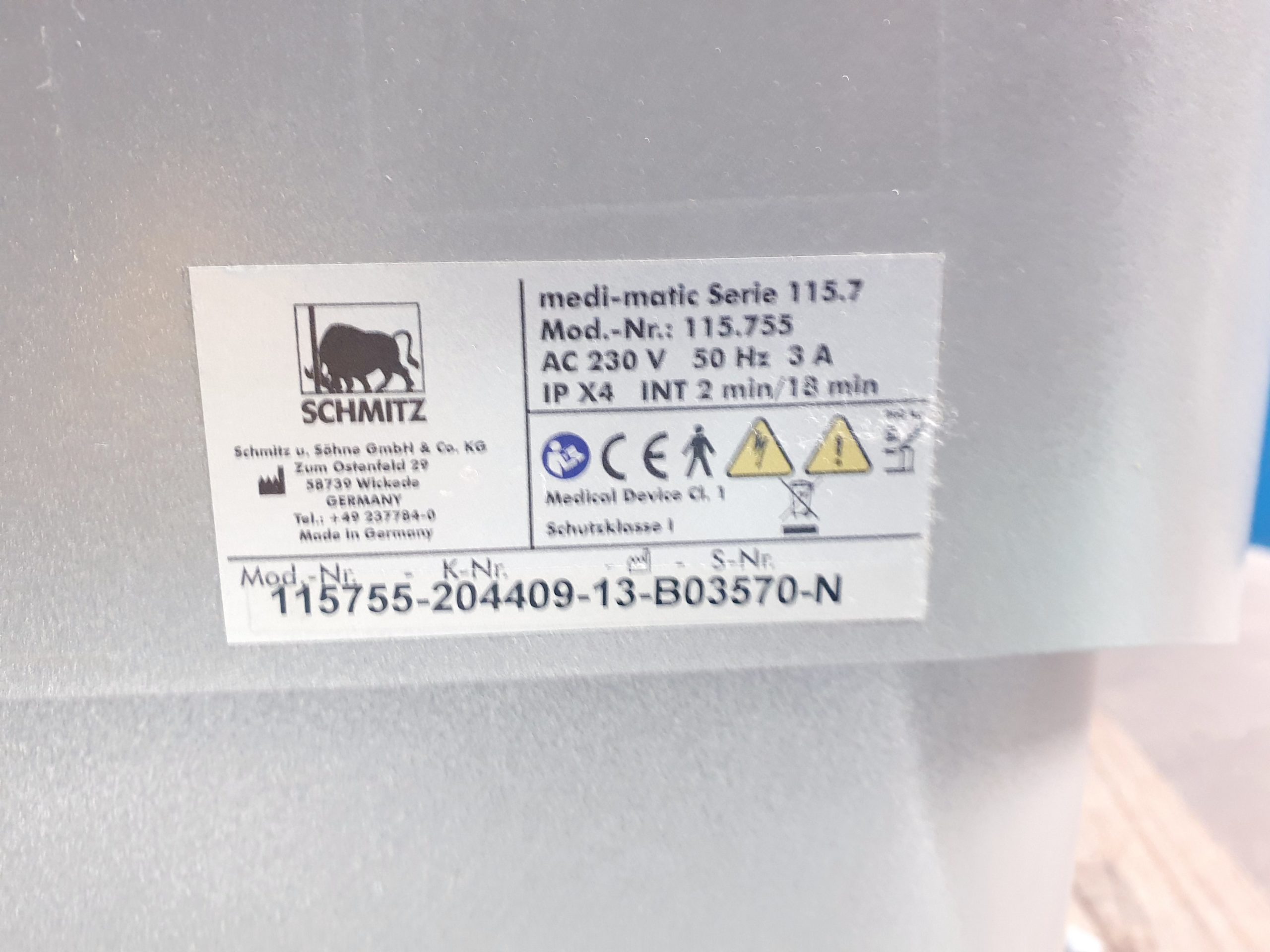 SCHMITZ MEDI-MATIC 115.755 Gynäkologischer Stuhl thumbnail 23