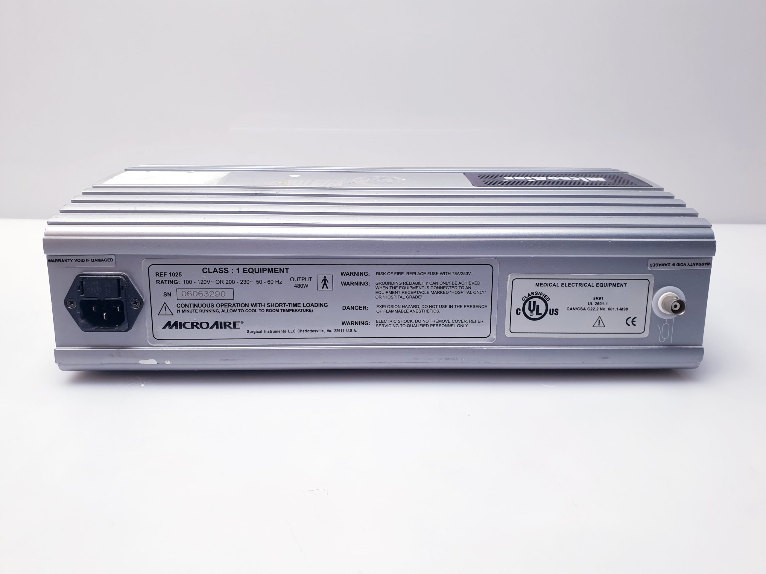 MicroAire 1025 Surgical Power Electric Console Konsole thumbnail 7
