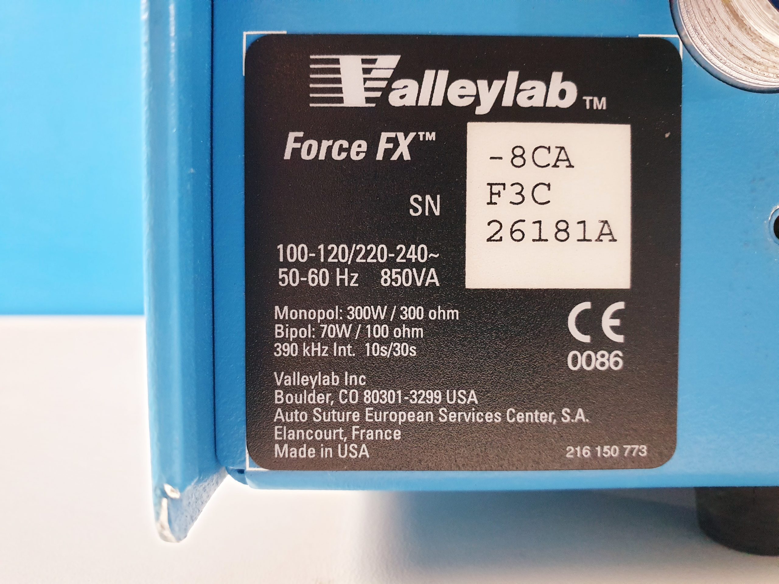 VALLEYLAB Force FX-C FX-8CA Electrosurgical Unit + Fussschalter thumbnail 7