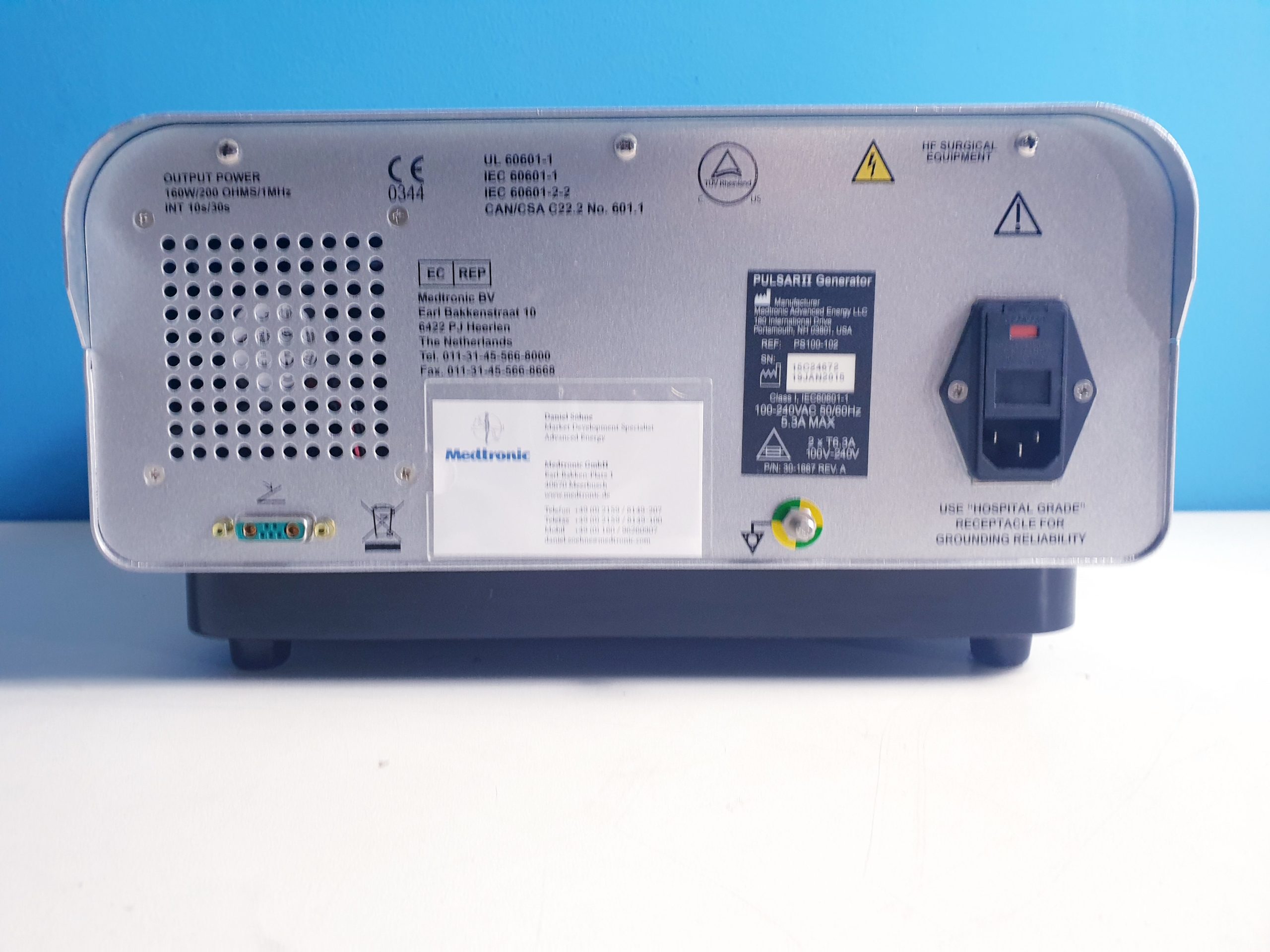 Medtronic Peak plasmablade Pulsar II Generator elektrochirurgische Einheit PS100-102 thumbnail 2