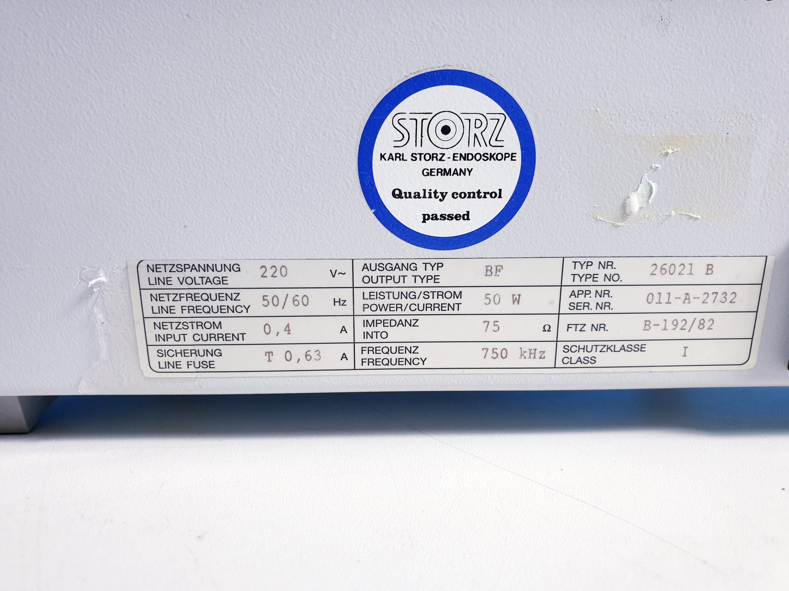 Karl Storz bipolar 26021 Coagulator HF-Chirugiegerät 26021B thumbnail 5