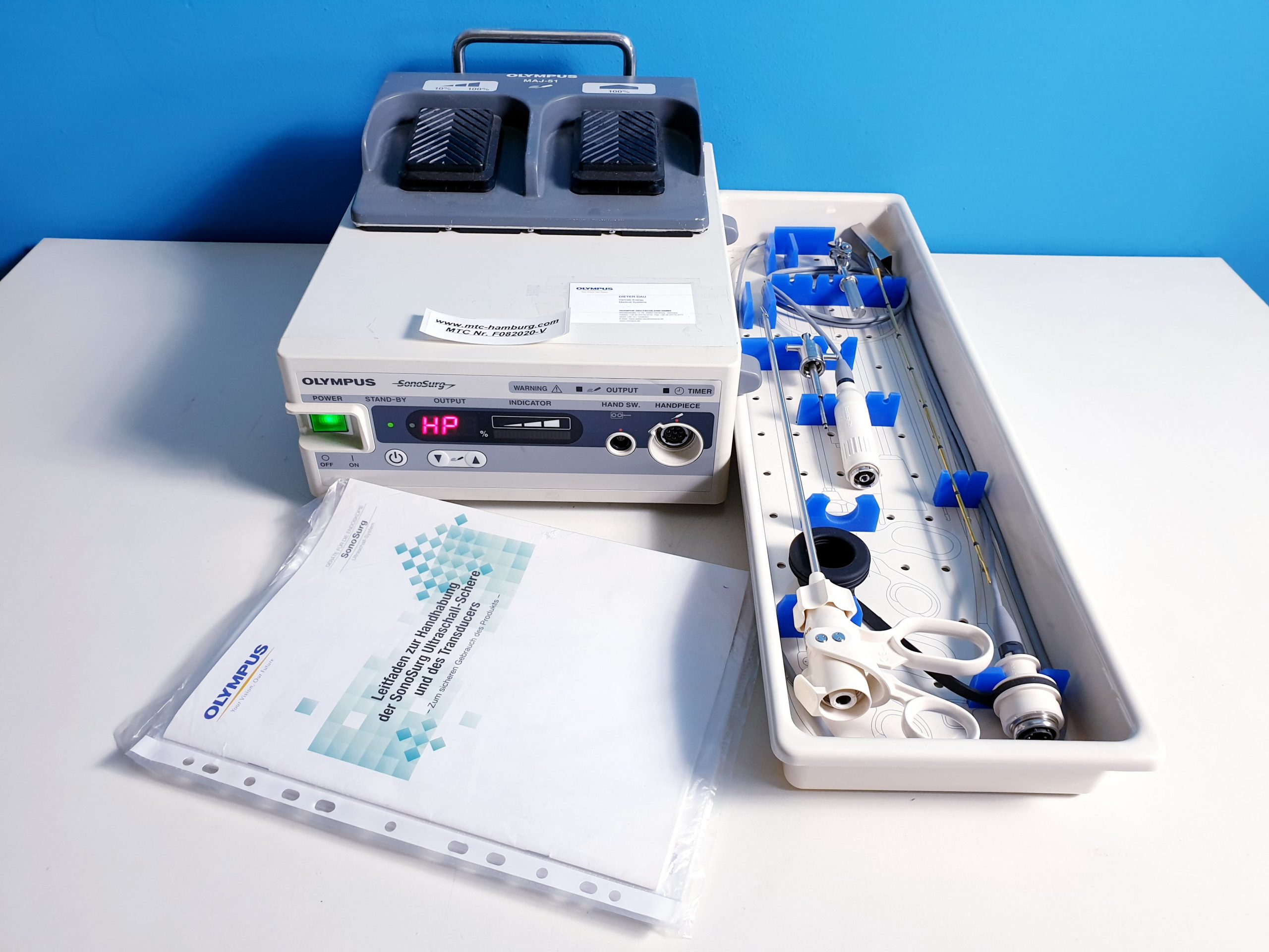Olympus SonoSurg G2 Electrosurgical Unit with Foot Pedal, MAJ-1117, Except for T3050, T3070, SonoSurg 12H, T3075, … — image 1 of 8