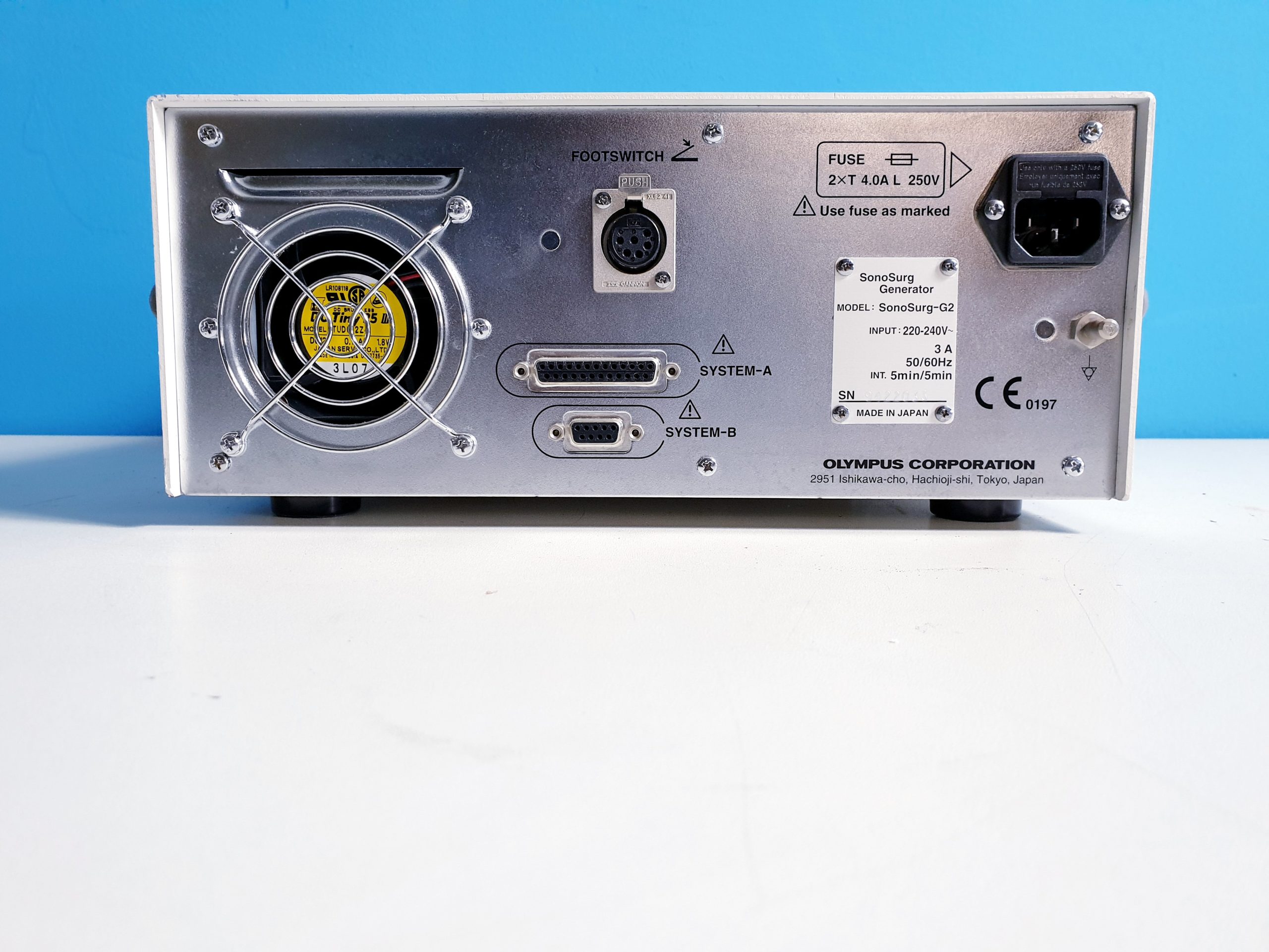 Olympus SonoSurg G2 Electrosurgical Unit with Foot Pedal, MAJ-1117, Except for T3050, T3070, SonoSurg 12H, T3075, … thumbnail 8