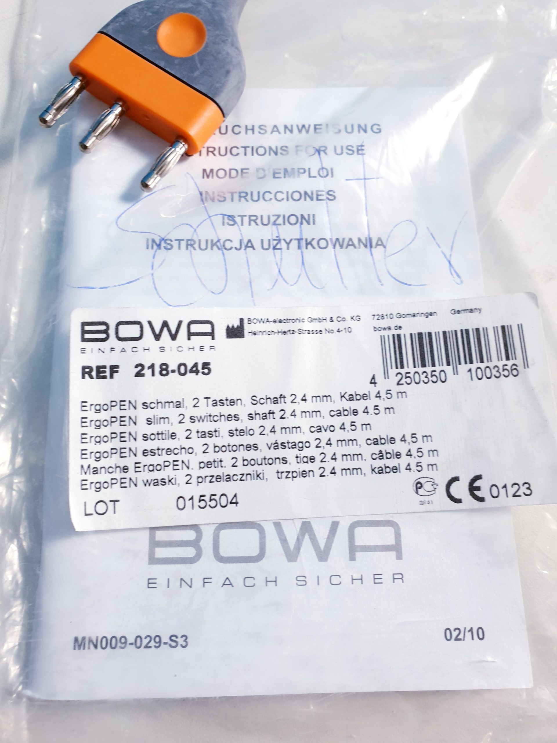 BOWA ErgoPEN 218-045 , 2 Tasten , Schaft 2.4mm Kabel 4,5m thumbnail 4
