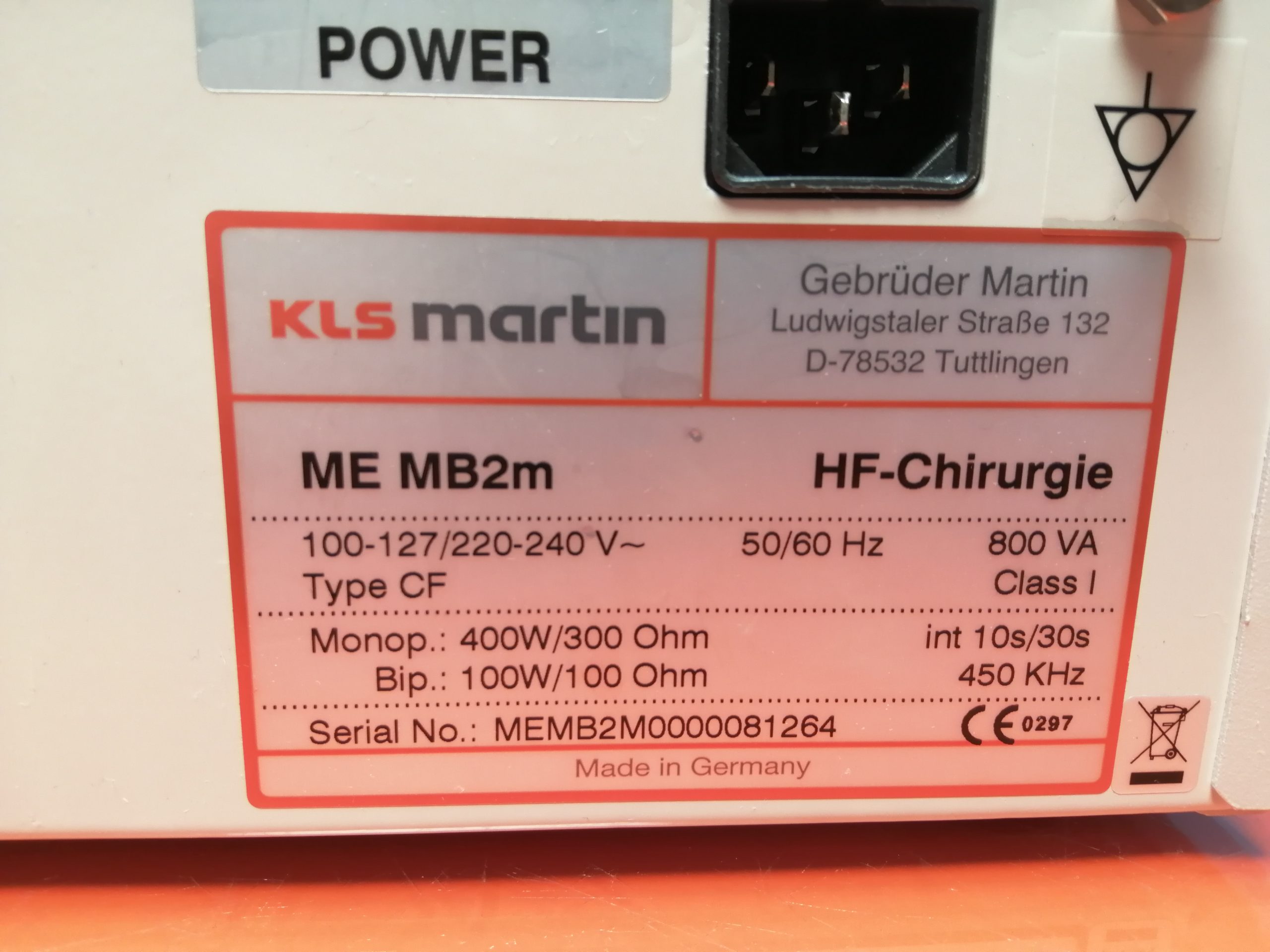 KLS Martin ME MB 2 MB2 HF Gerät thumbnail 3