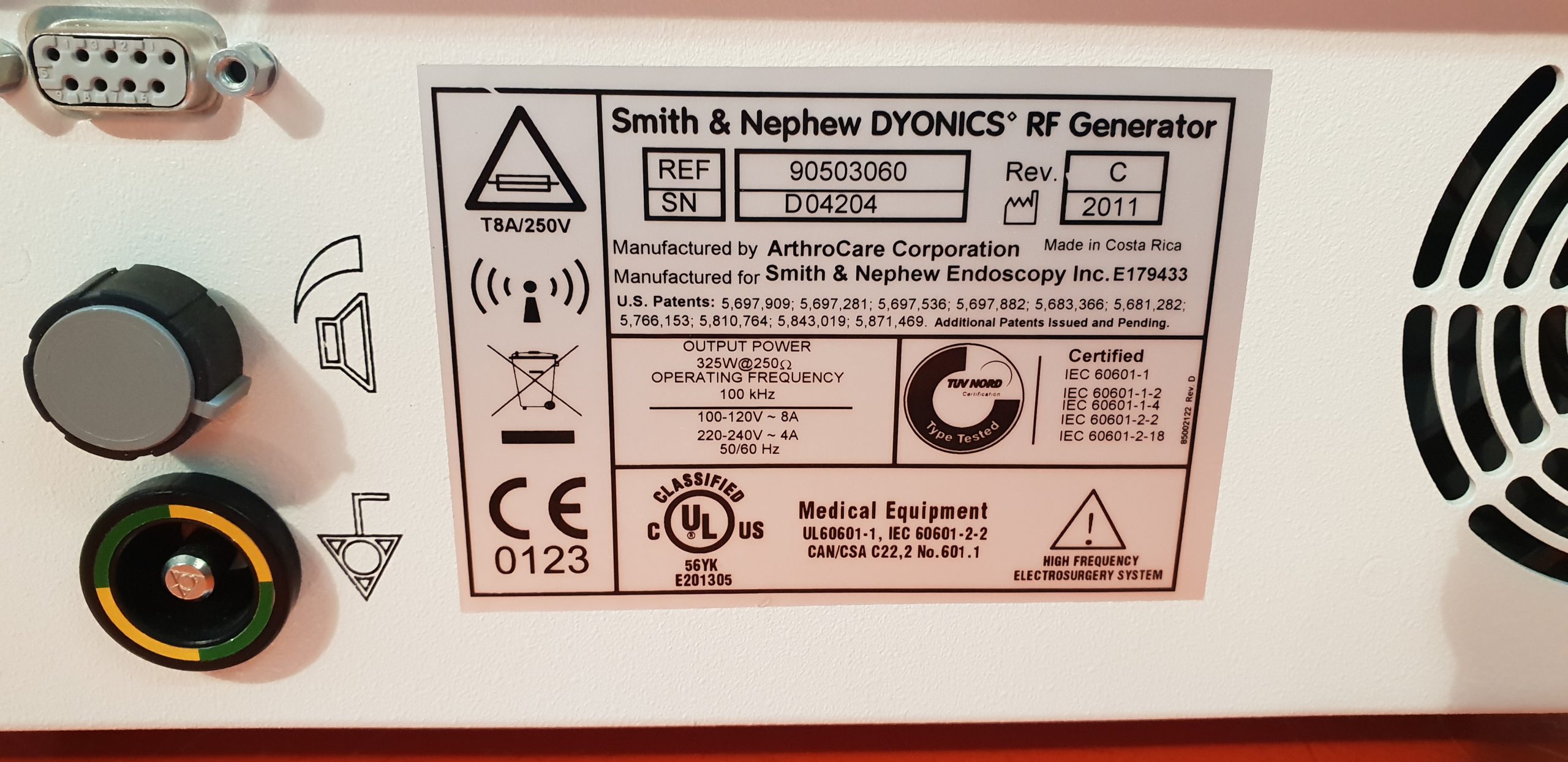 Smith Nephew Dyonics RF System mit Fusspedal thumbnail 6
