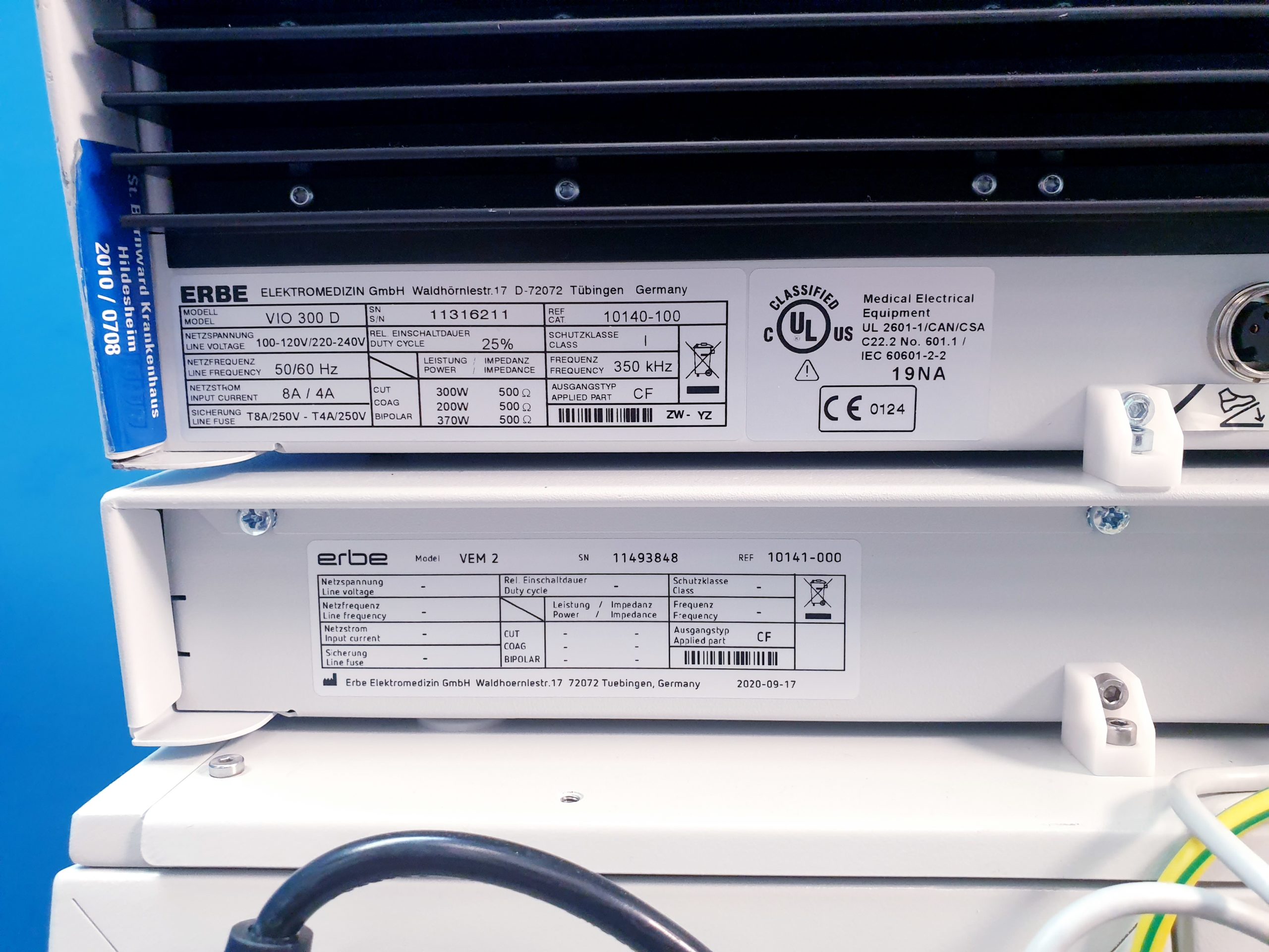 Erbe Vio 300D + VEM2 + IES2 – HF Gerät thumbnail 11