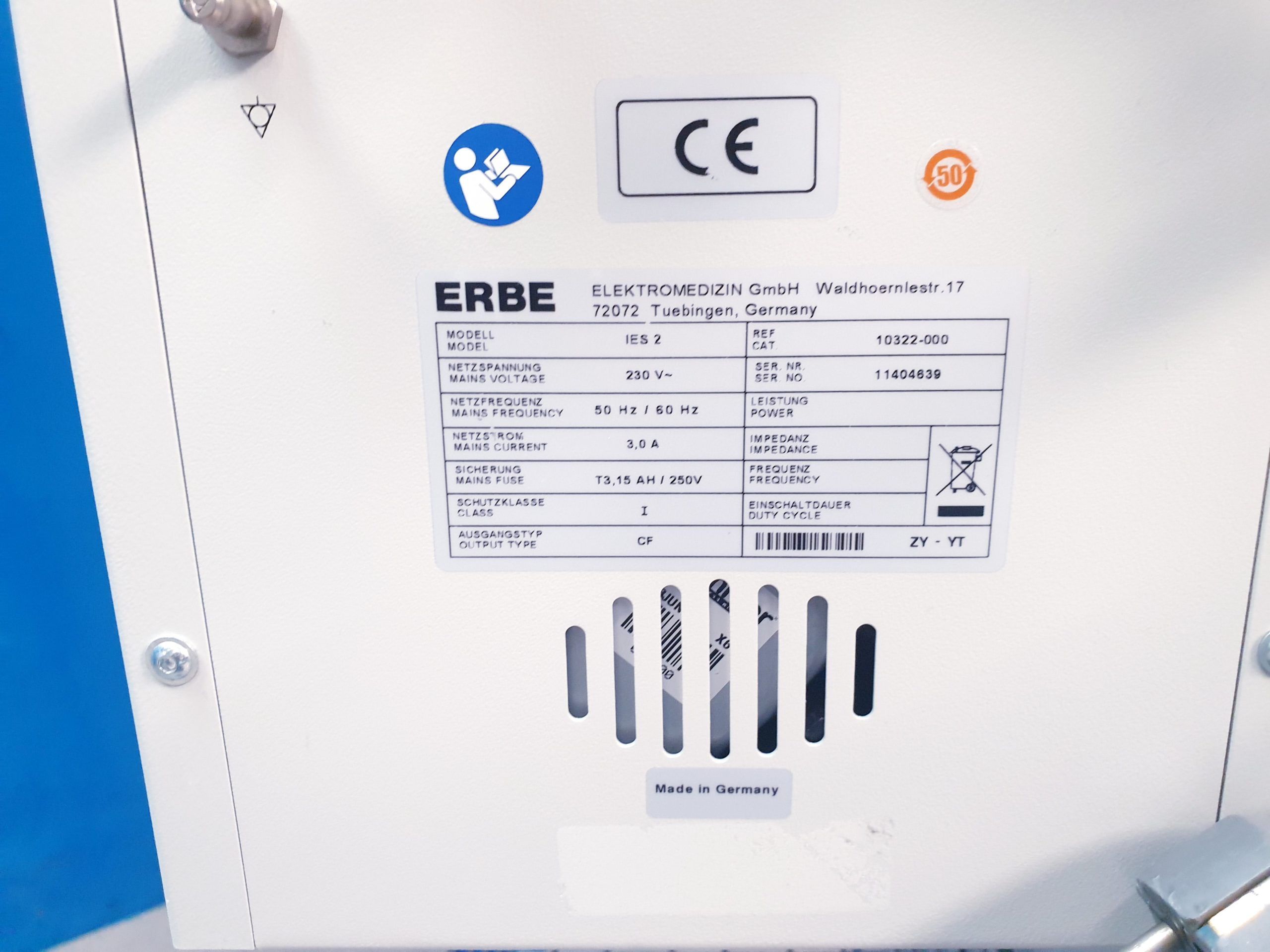 Erbe Vio 300D + VEM2 + IES2 – HF Gerät thumbnail 12