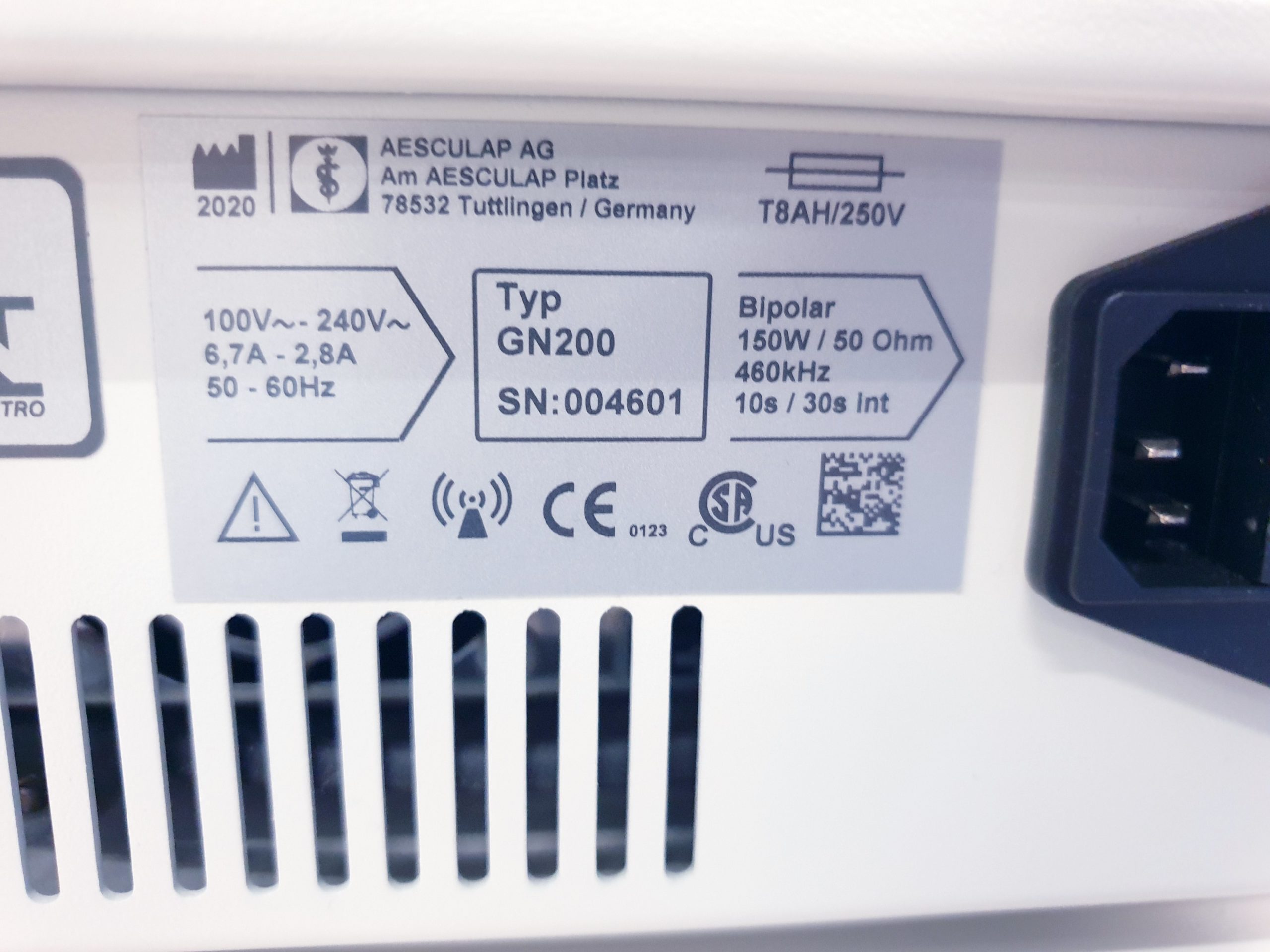 Aesculap GN200 GN 200 Lektrafuse RF Generator HF Generator Bipolar ESU Electrosurgical thumbnail 11