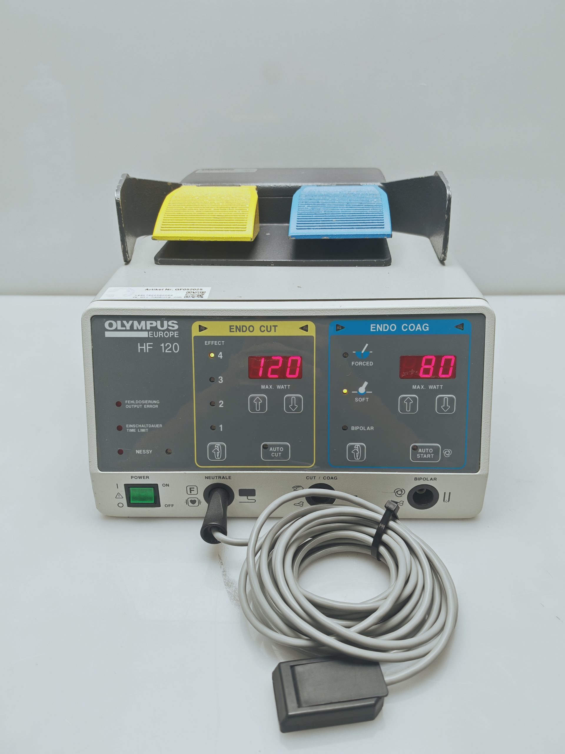 Olympus HF 120 HF-120 HF120 Electrosurgical unit thumbnail 3