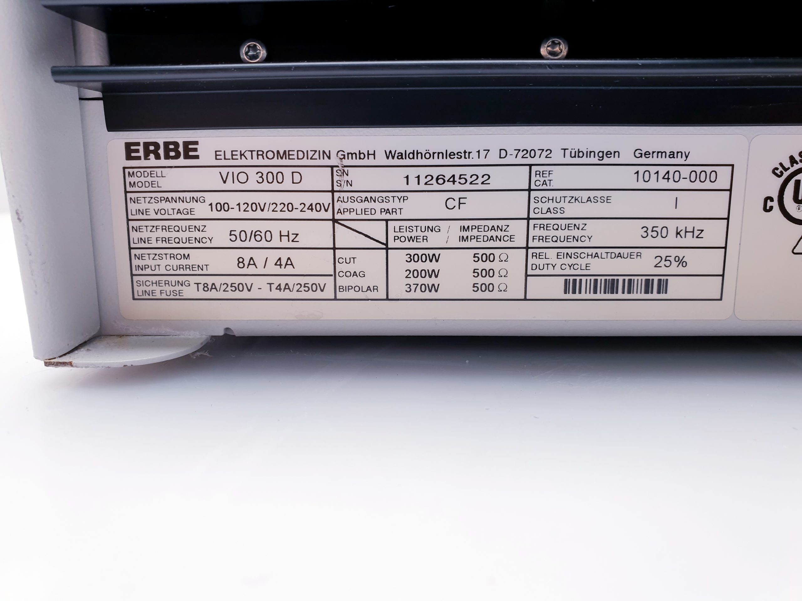 Erbe VIO300D – VIO 300 D mit Fußpedall thumbnail 22