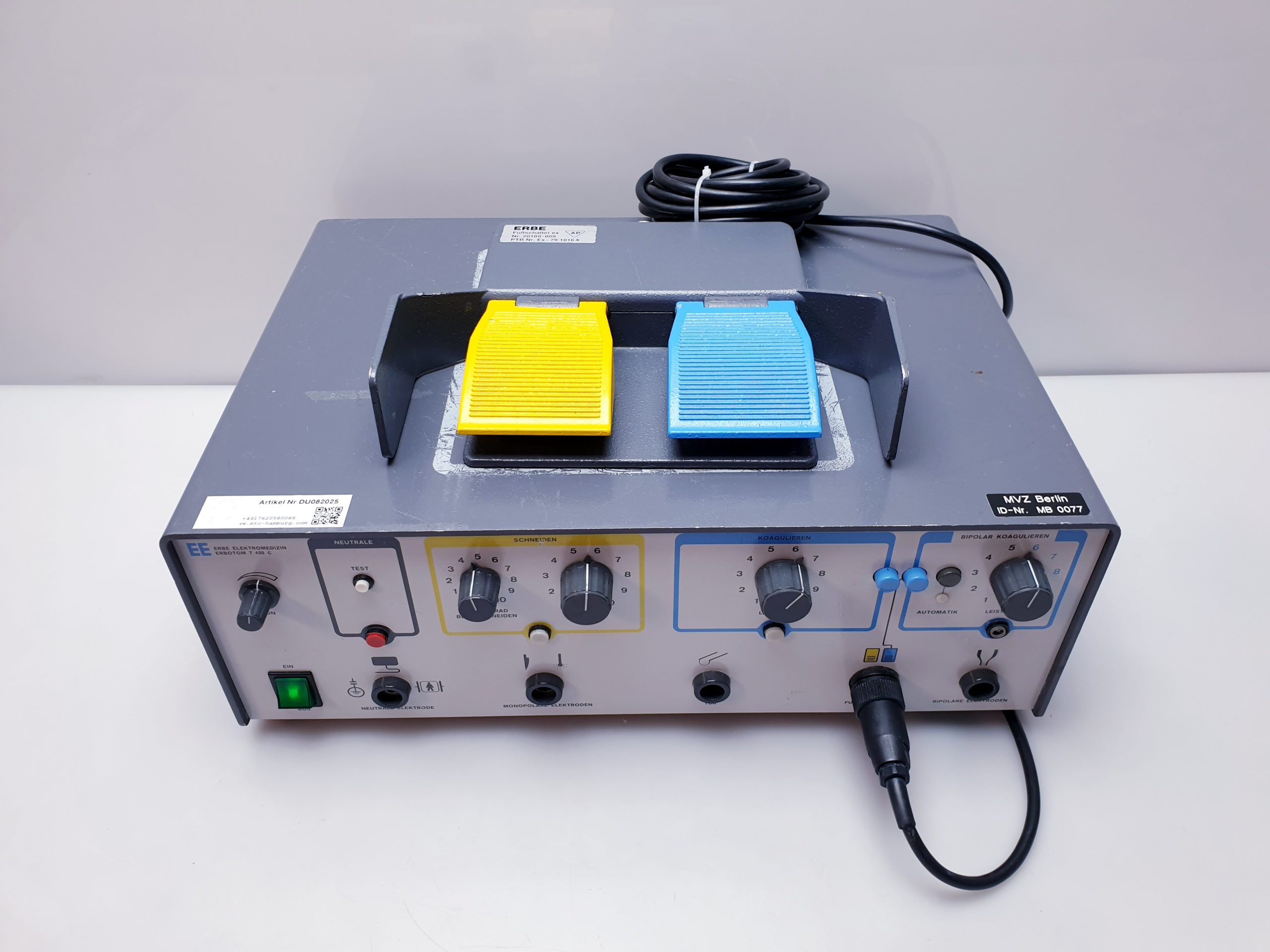 Erbe Elektromedizin Erbotom T400 C mit Fußpedal thumbnail 3