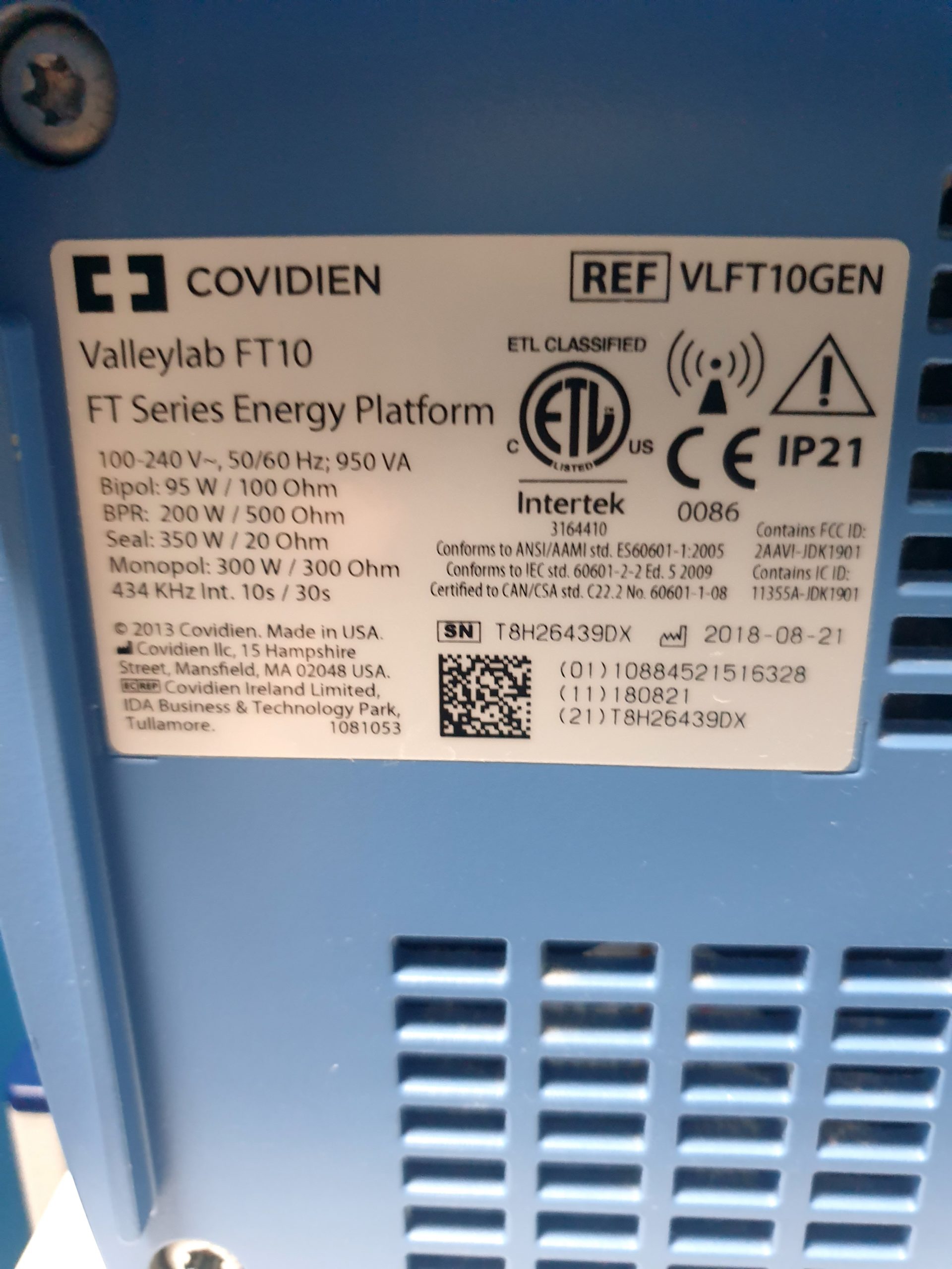 COVIDIEN Valleylab FT10 FT 10 HF-Chirurgie-Einheit thumbnail 12