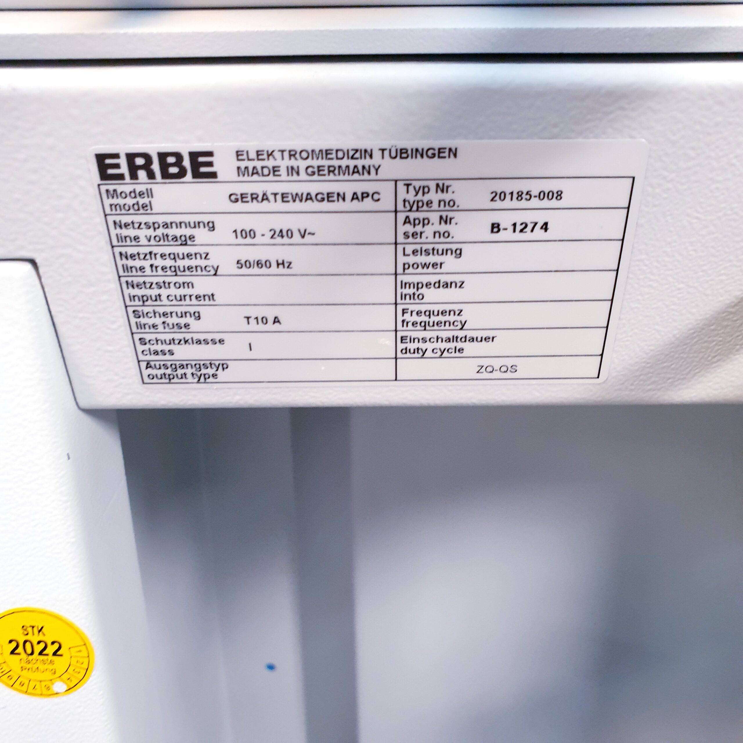 ERBE ICC 350 & APC 300 HF-Chirurgiegerät mit Argon-Beamer thumbnail 15