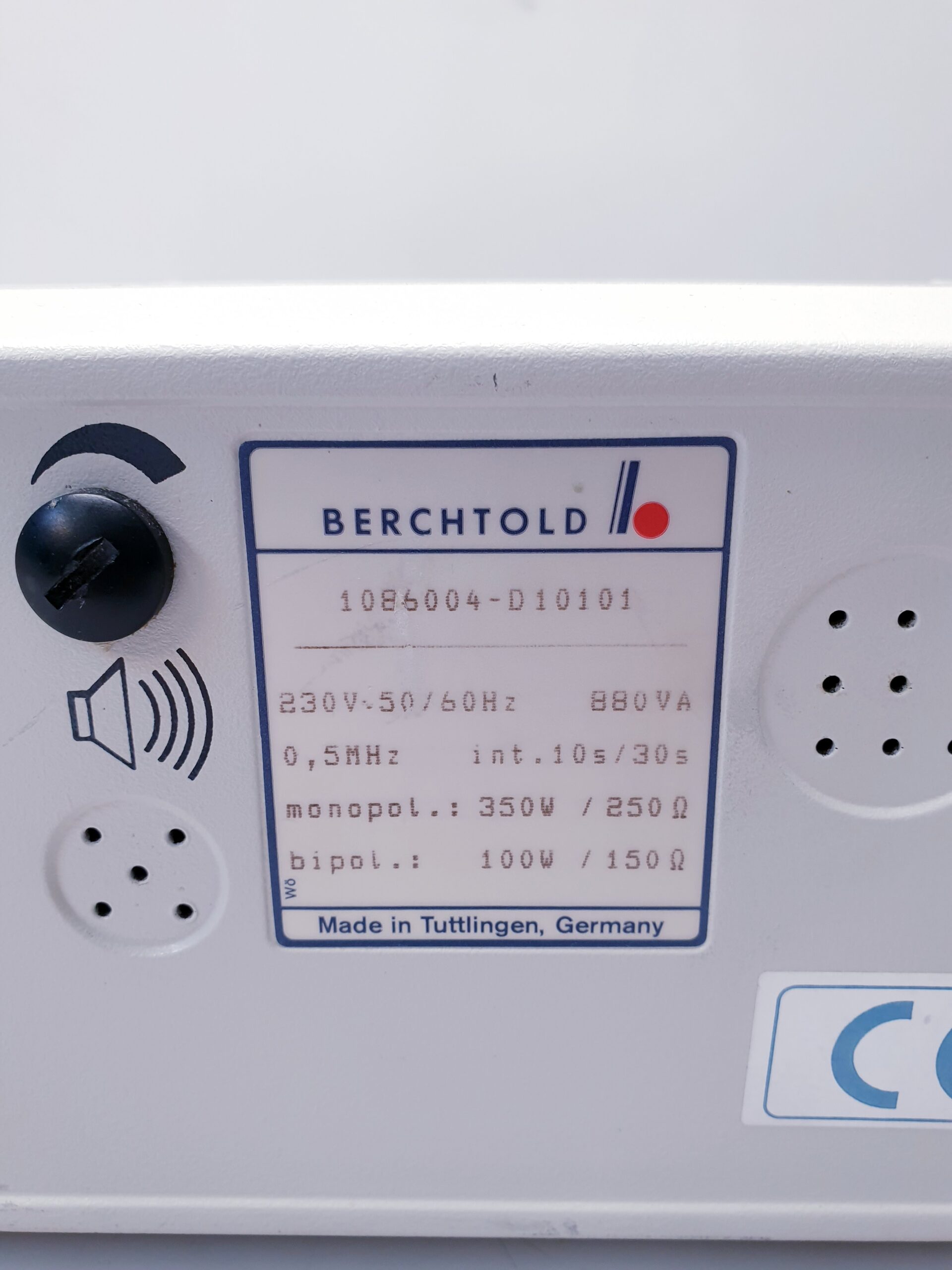 BERCHTOLD Elektrotom 541 (Version 1086) Electrosurgical Unit thumbnail 7