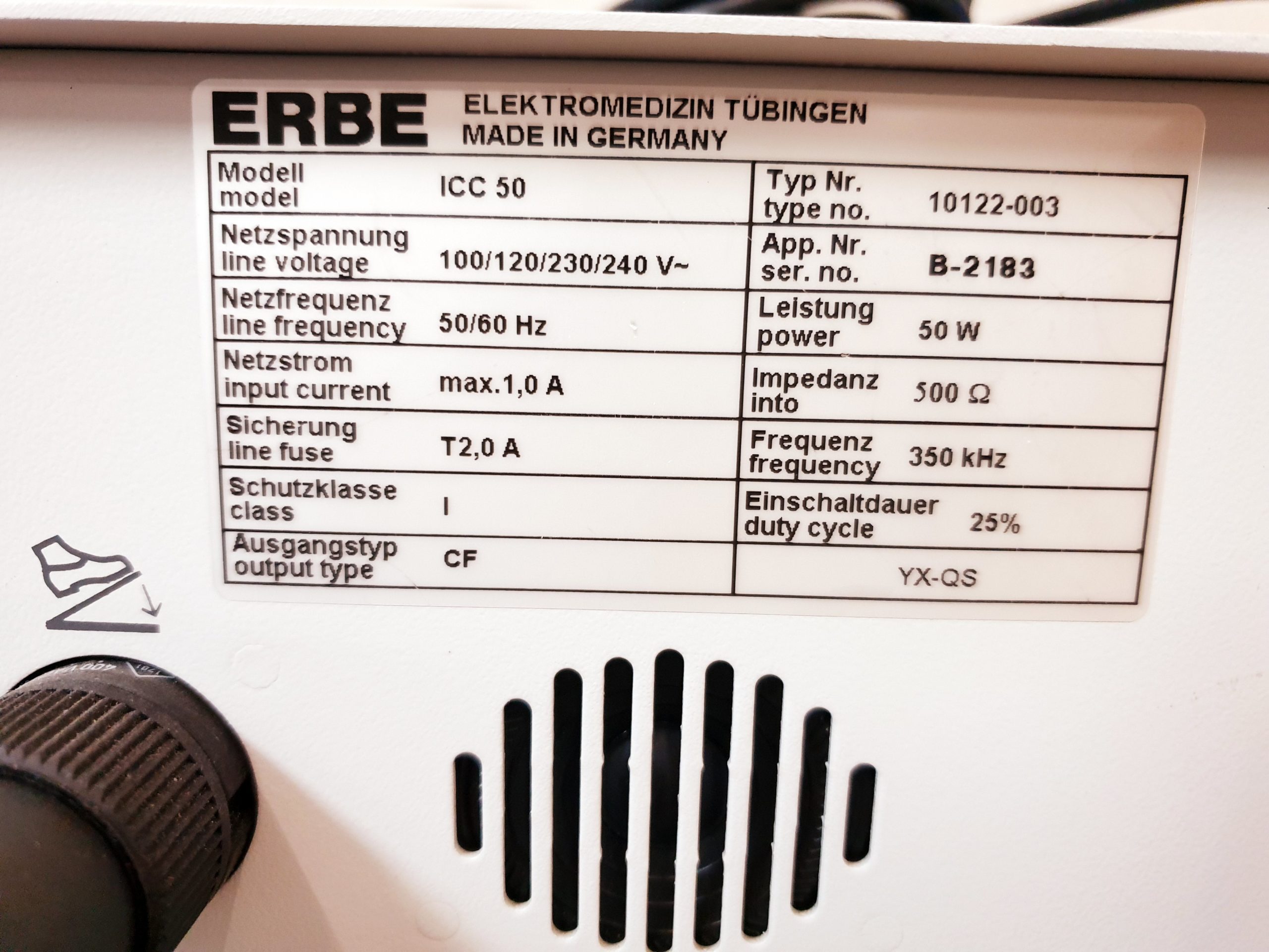 Erbe ICC 50 // ICC50 HF Gerät Chirurgiegerät thumbnail 4