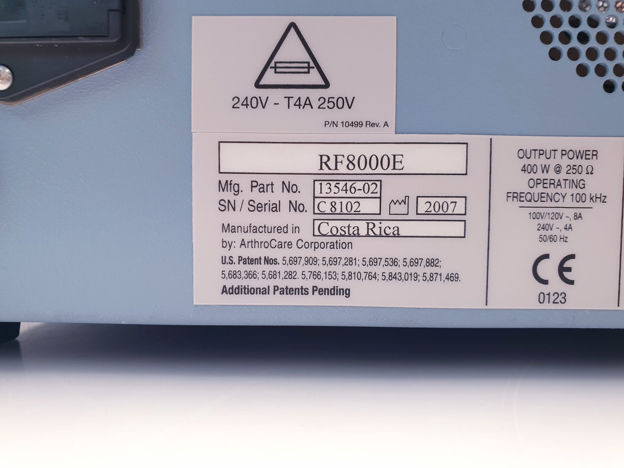 Arthocare Coblator II RF8000E Console Coblator 2 thumbnail 4