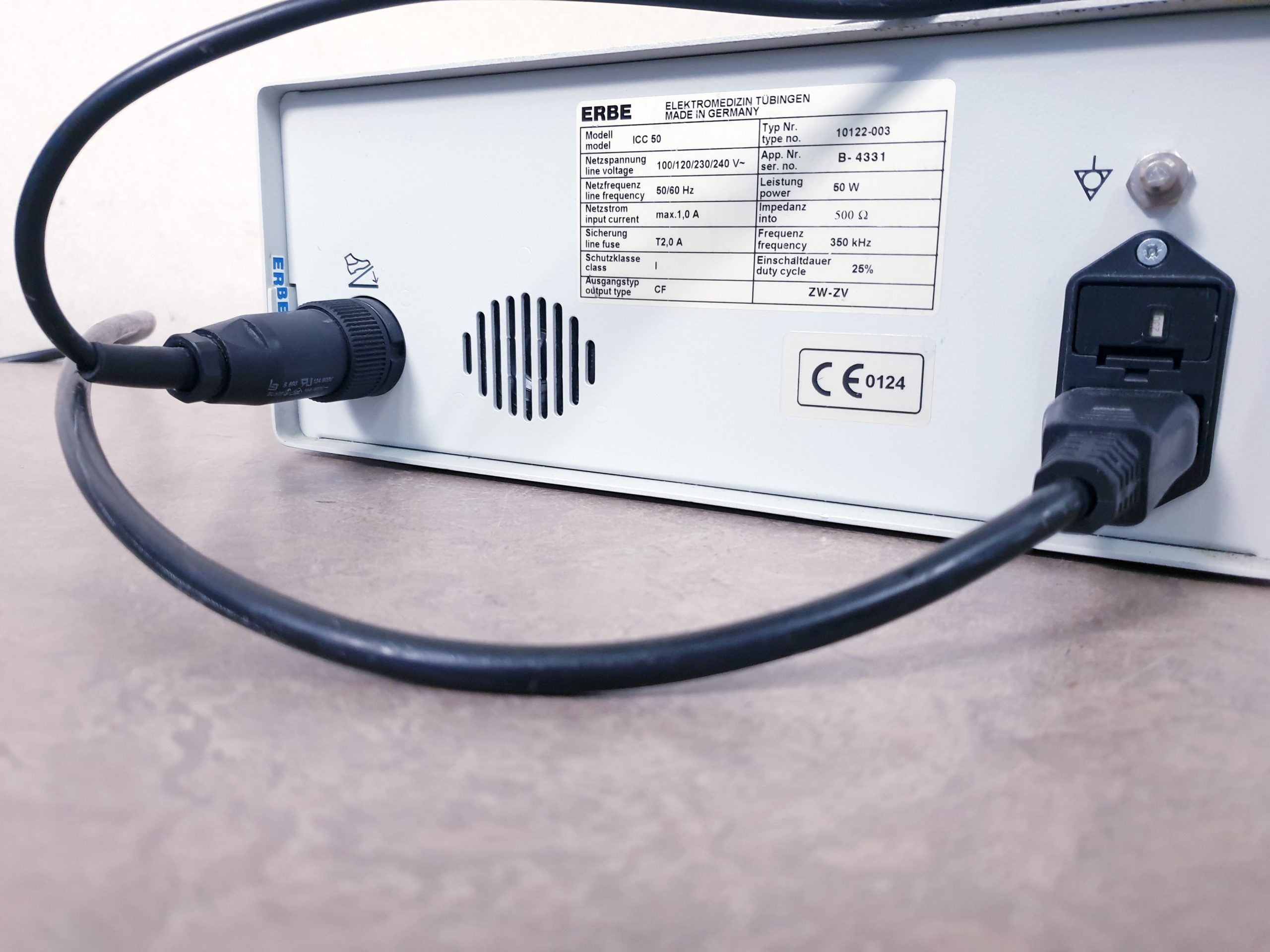 ERBE ICC 50 Electrosurgical unit – HF Gerät Chirurgiegerät thumbnail 5