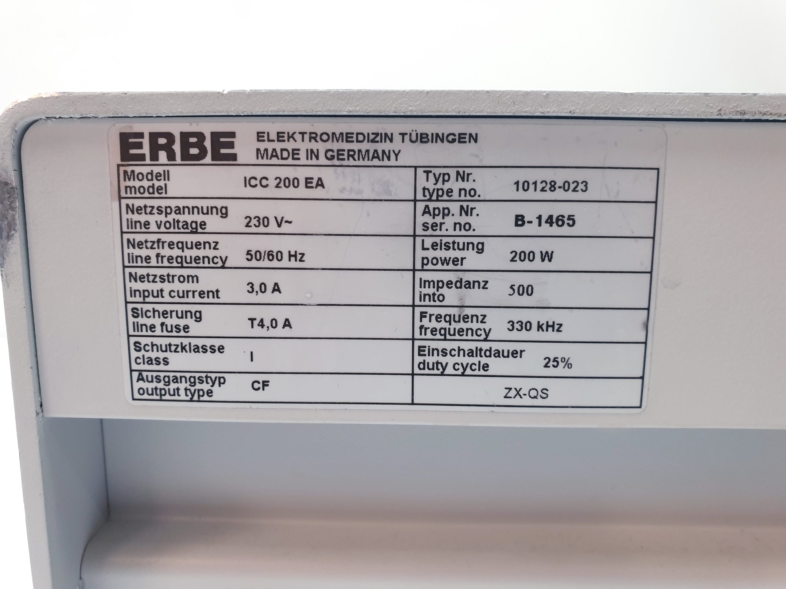 Erbe ICC 200 E // IC200 E / ICC200 ICC 200 E Erbotom HF-Gerät mit Endocut thumbnail 4