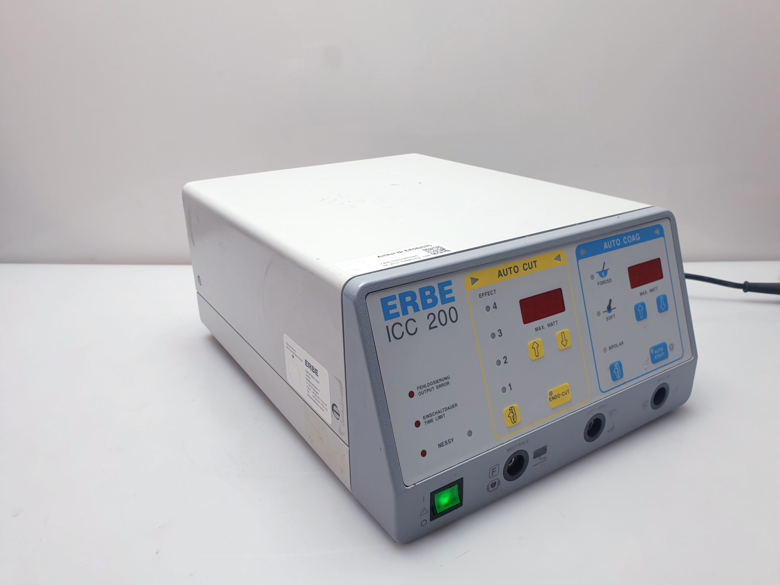 Erbe ICC 200 E // IC200 E / ICC200 ICC 200 E Erbotom HF-Gerät mit Endocut thumbnail 7