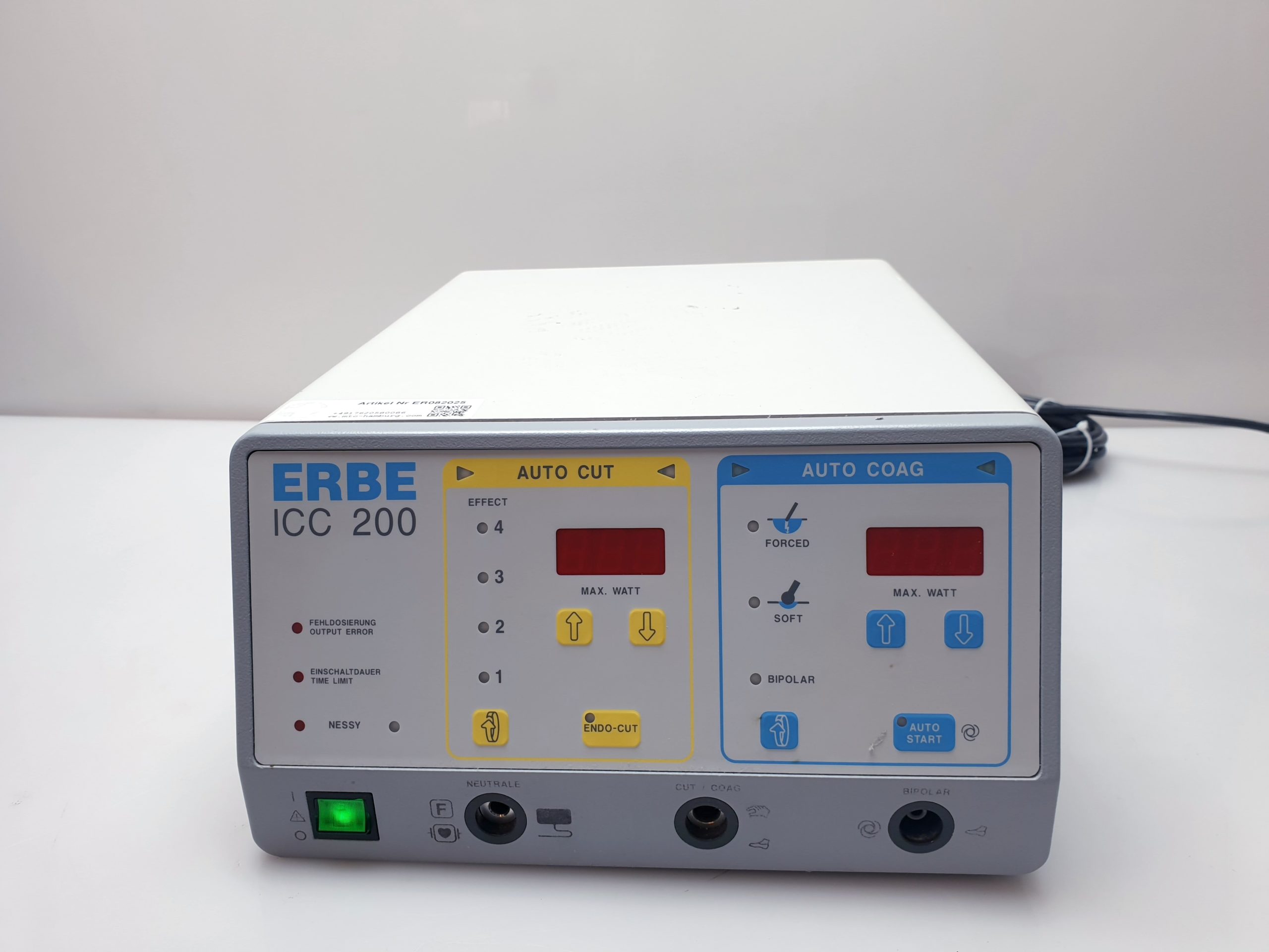 Erbe ICC 200 E // IC200 E / ICC200 ICC 200 E Erbotom HF-Gerät mit Endocut thumbnail 12
