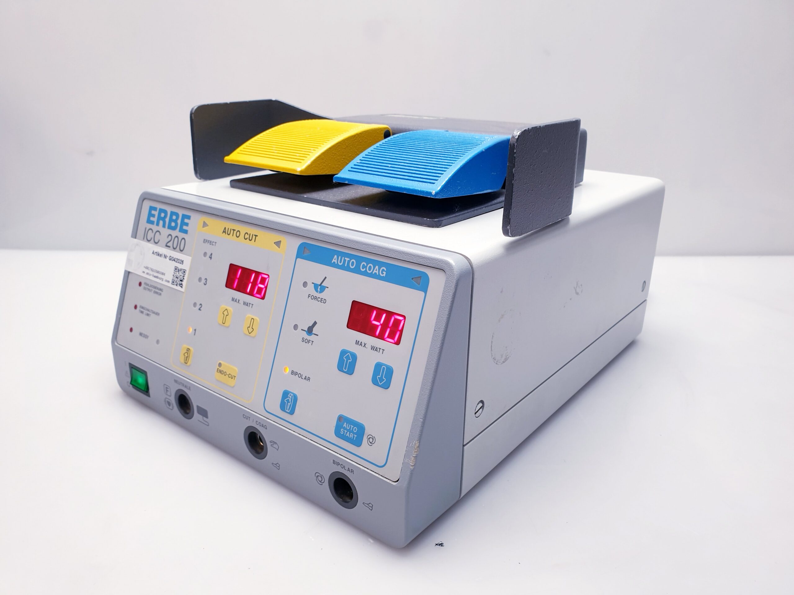Erbe ICC 200 E // IC200 E / ICC200 ICC 200 E Erbotom HF-Gerät mit Endocut thumbnail 14