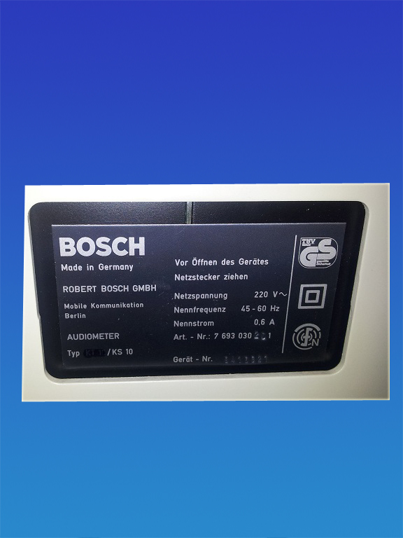 2Kanal Audiometer BOSCH KS10, Kopfhörer und Signal-Drucktaste thumbnail 3