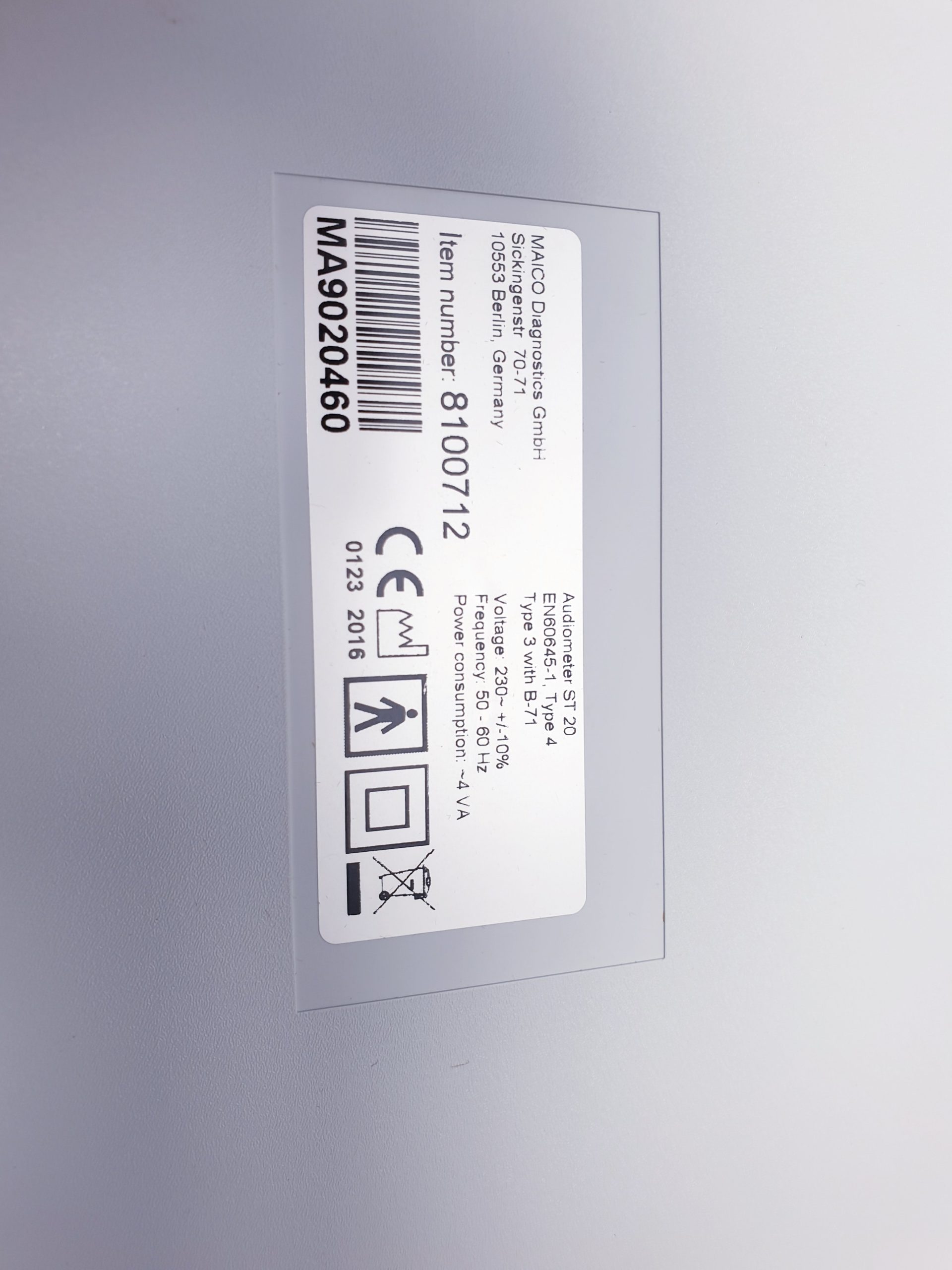 Audiometer BOSCH MAICO ST 20 Inkl. Kopfhörer thumbnail 4