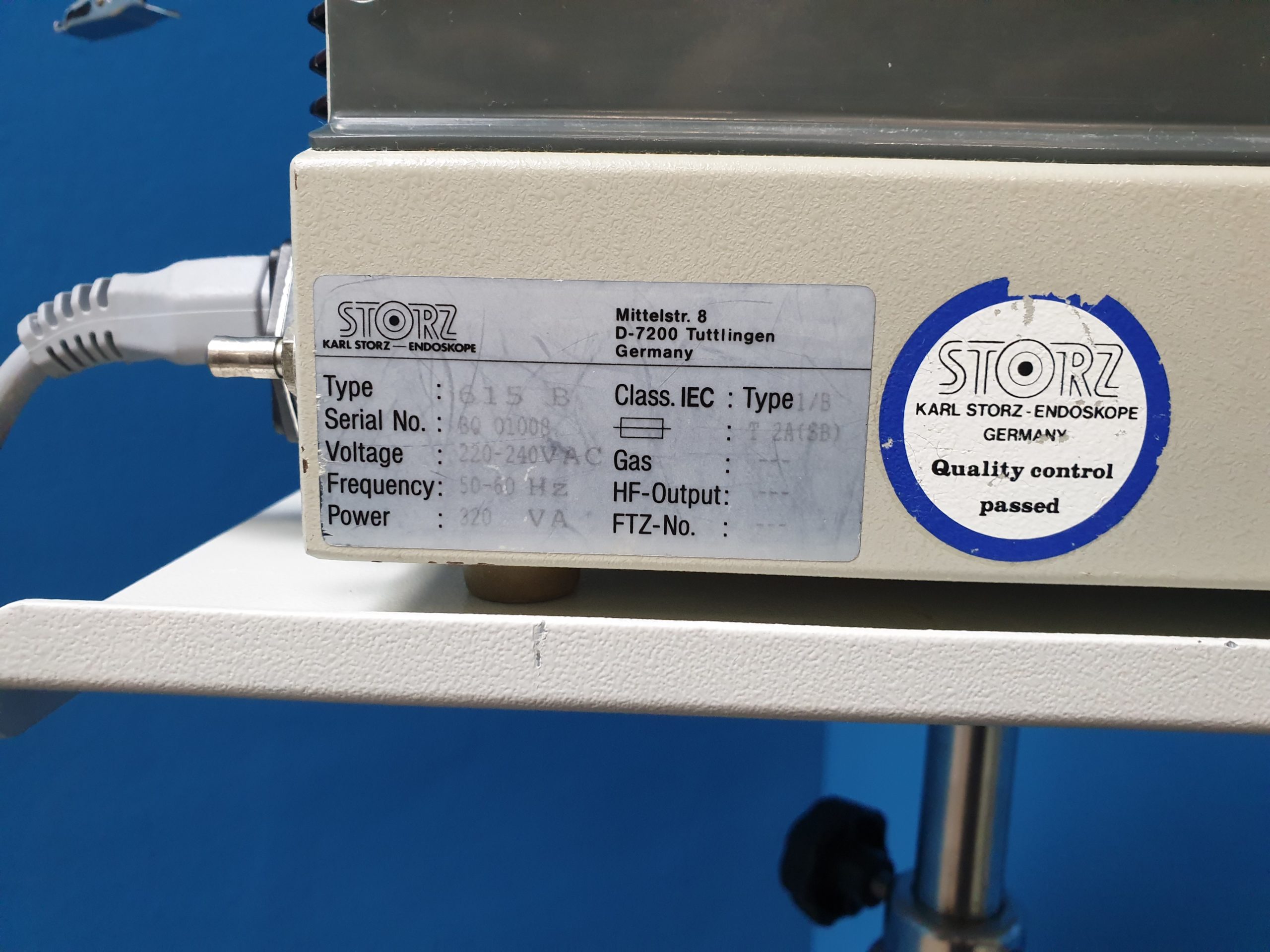 Karl Storz xenon light Source 615 + 310070 Haube + 495NY Lichtleiter + 310063 Kopfleuchte KS60 MIT 310065 Griff sterilisierbar thumbnail 3